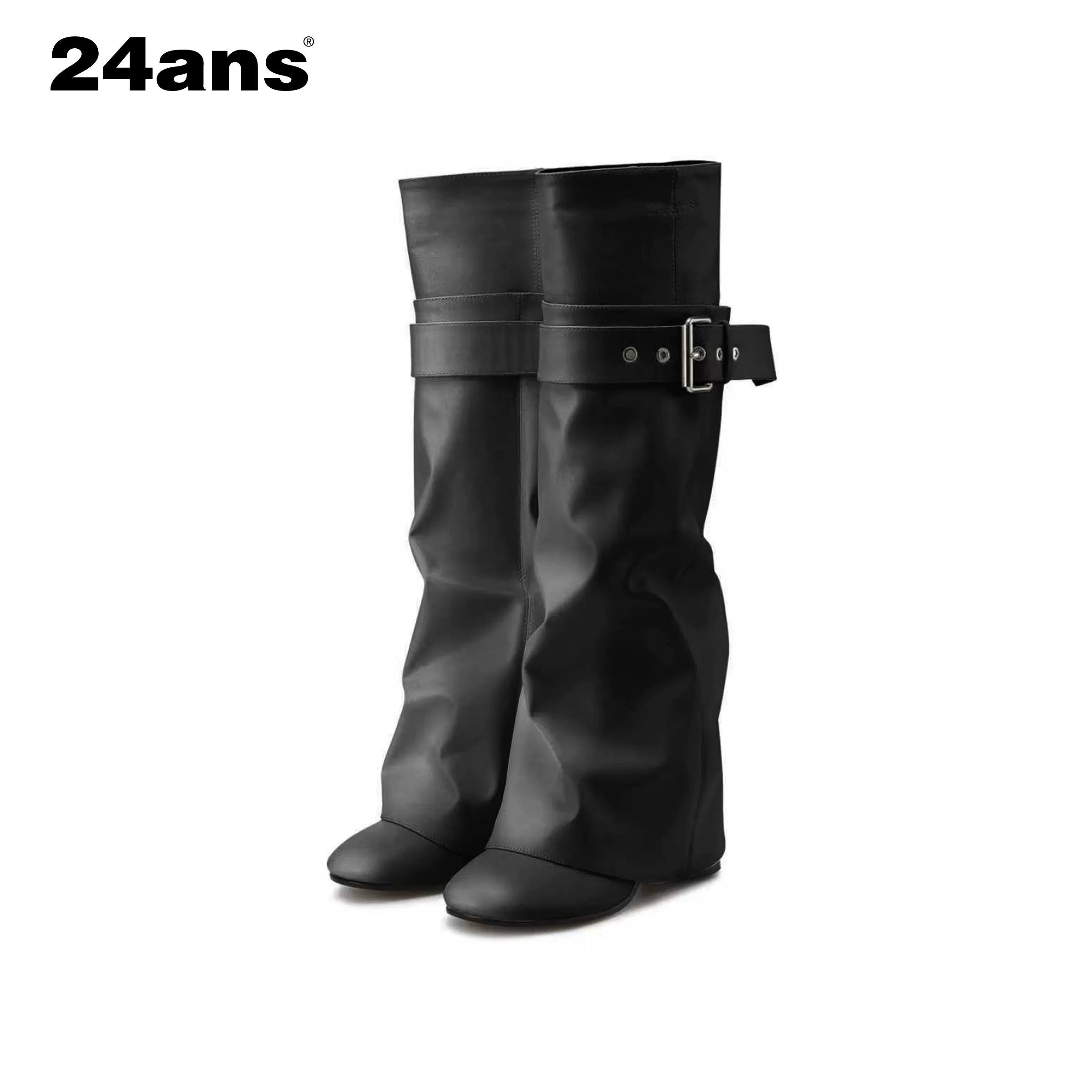 24ans Detachable Leg Boots Stacked To Straight Style