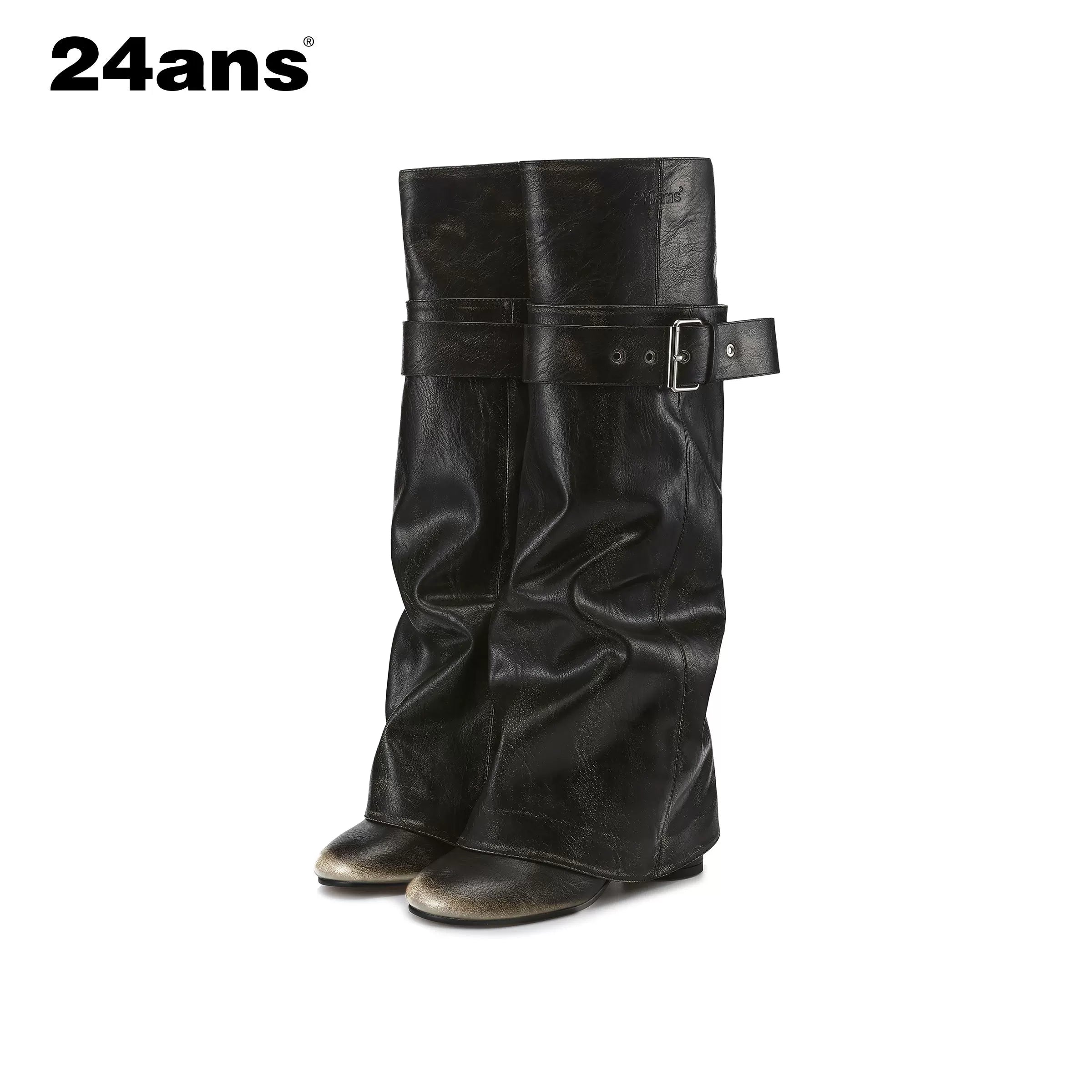 24ans Detachable Leg Boots Stacked To Straight Style