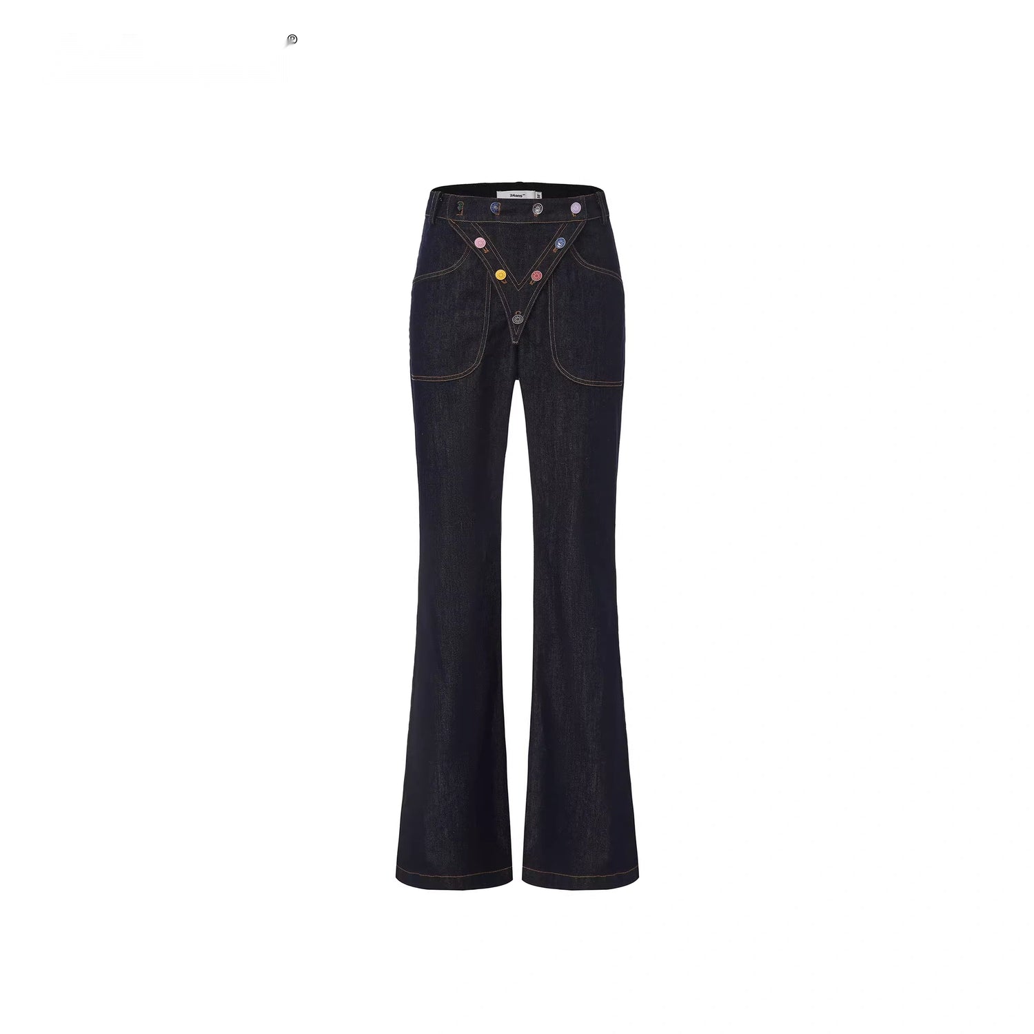 24ans_Detachable_Placket_Flared_Jeans_MISSTT