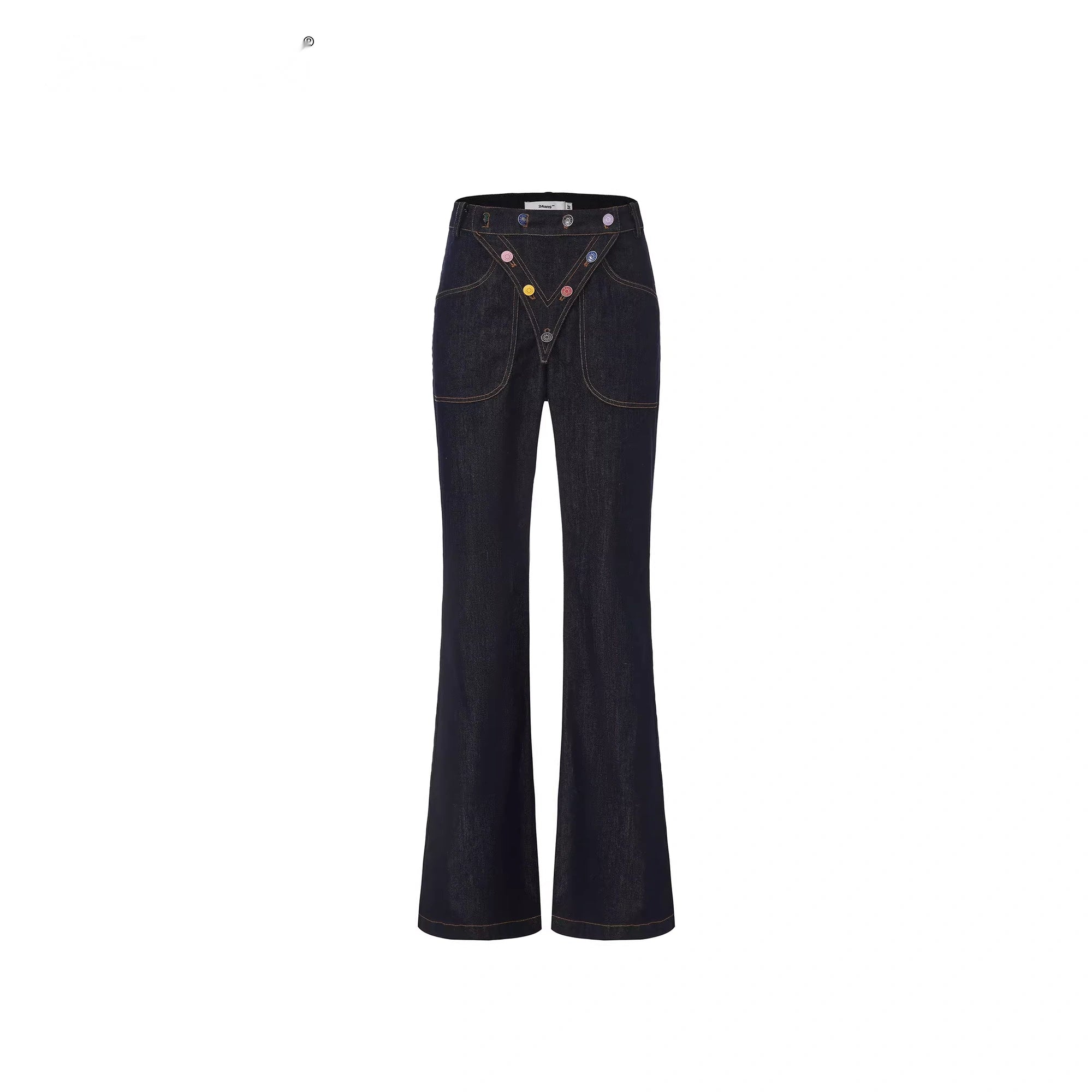24ans_Detachable_Placket_Flared_Jeans_MISSTT