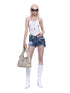 24ans Detachable Side Bag Denim Shorts