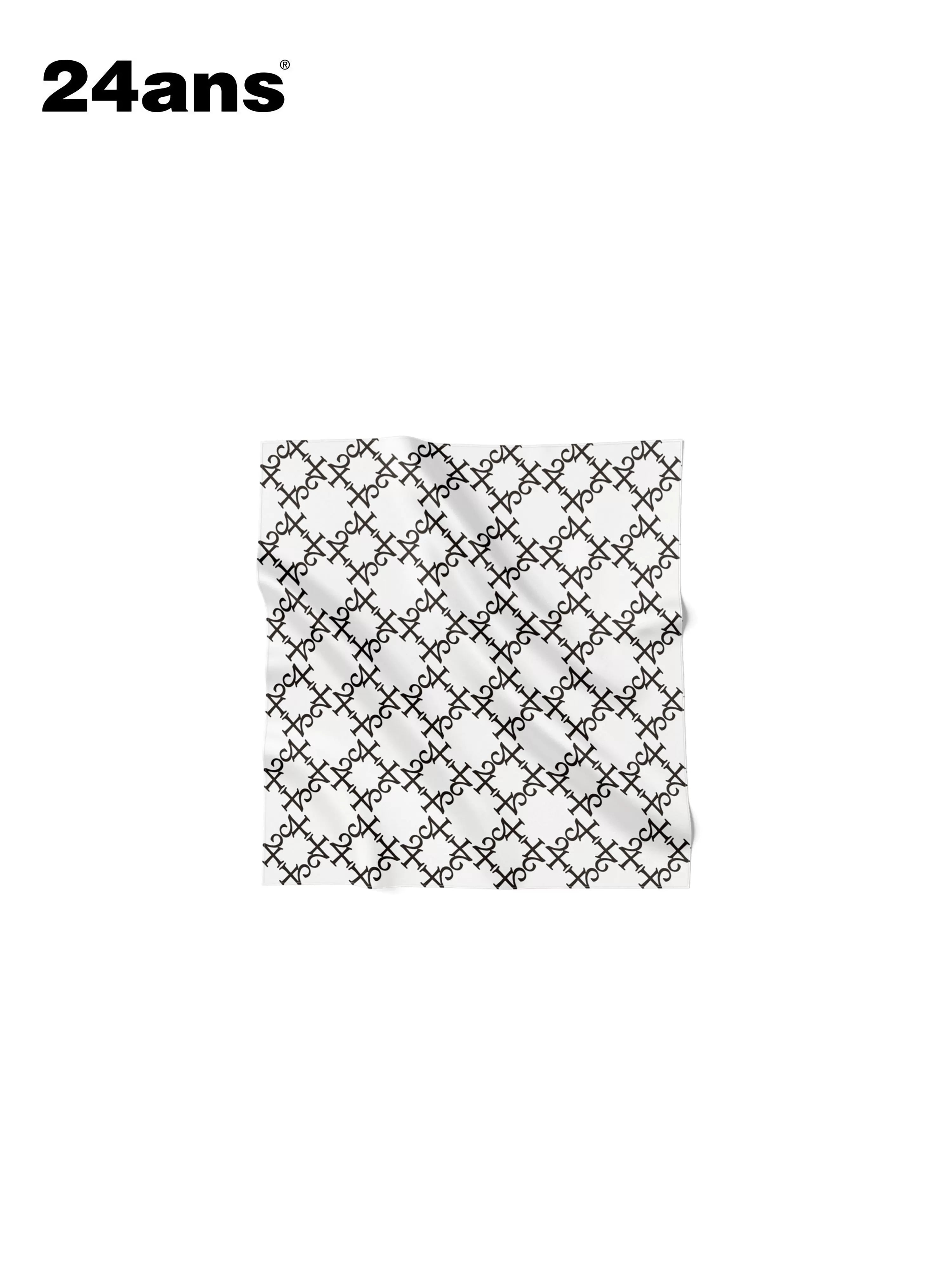 24ans Diamond Grid Print Colorfast Dyeing Women&