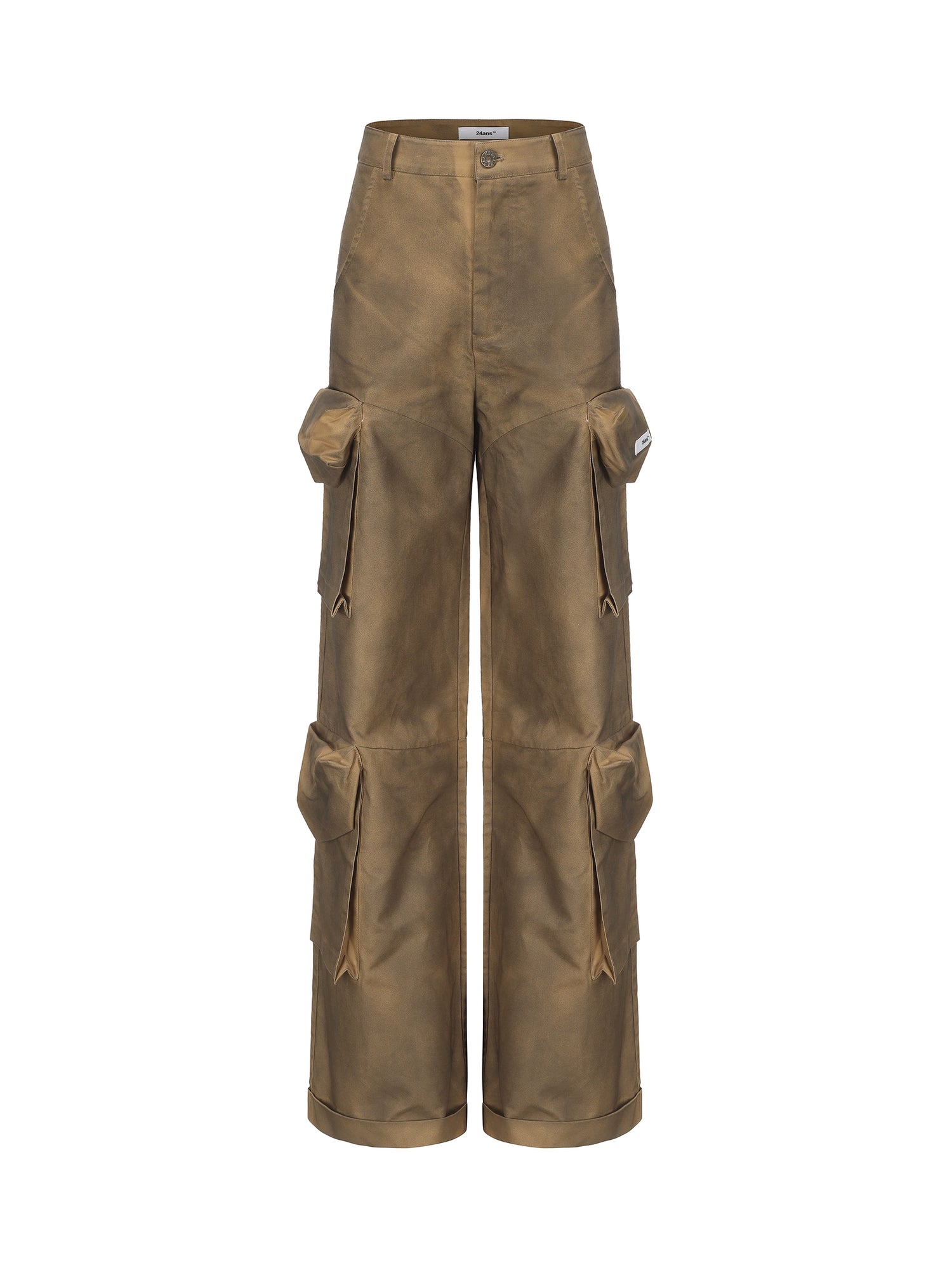 24ans Distressed Pocket Punk Cargo Pants Straight Leg MISSTT