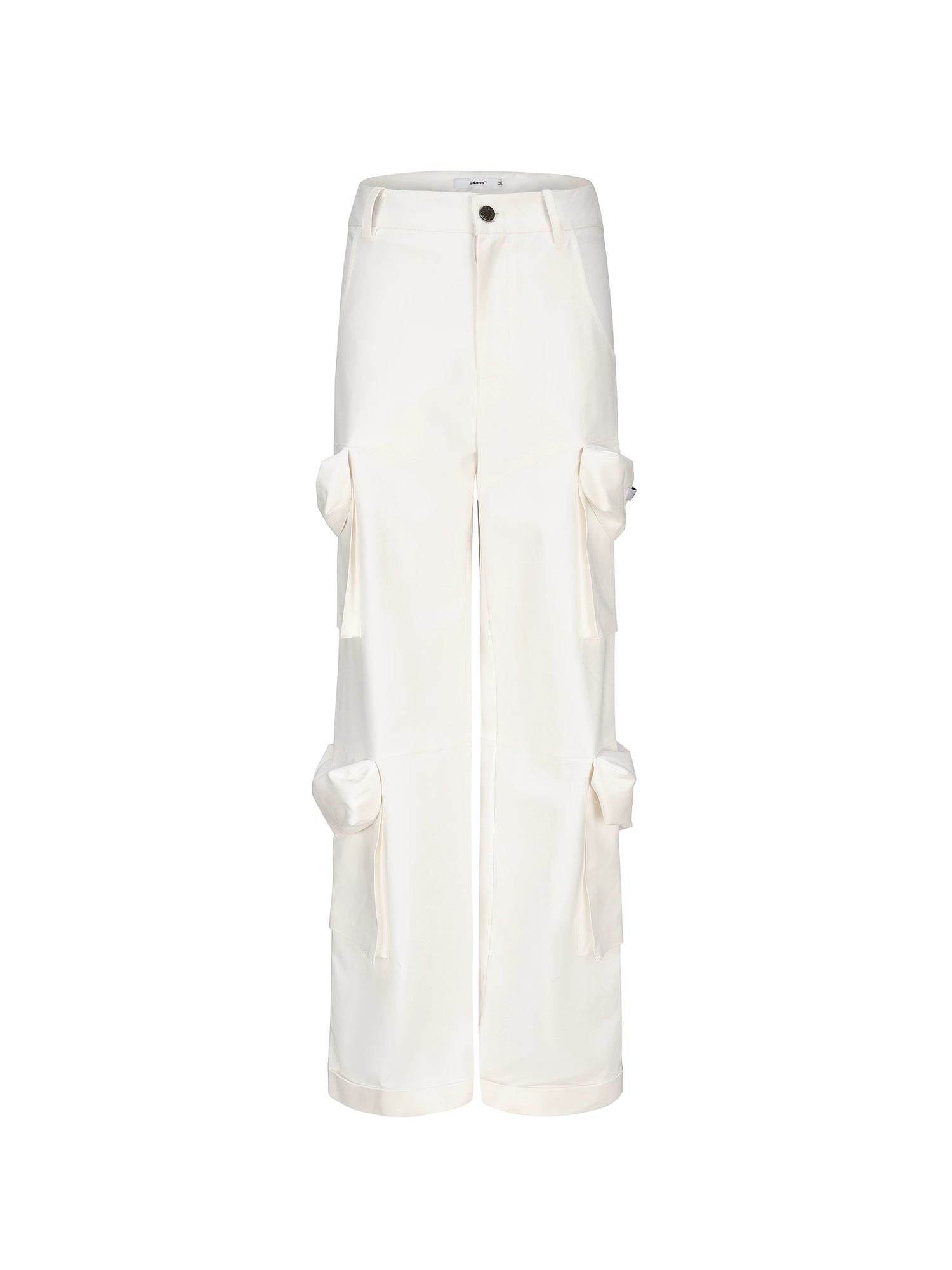 24ans Distressed Pocket Punk Cargo Pants Straight Leg MISSTT