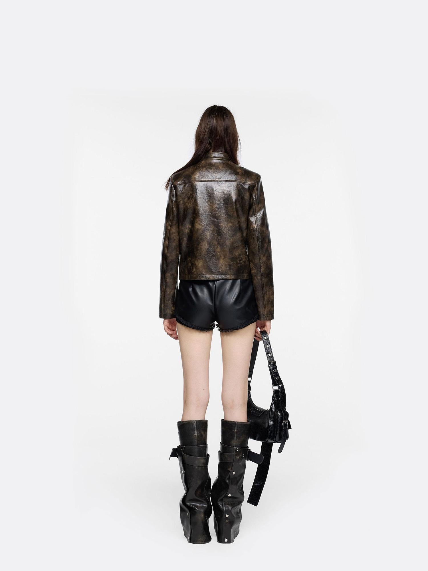 24ans Distressed White Detachable Boots