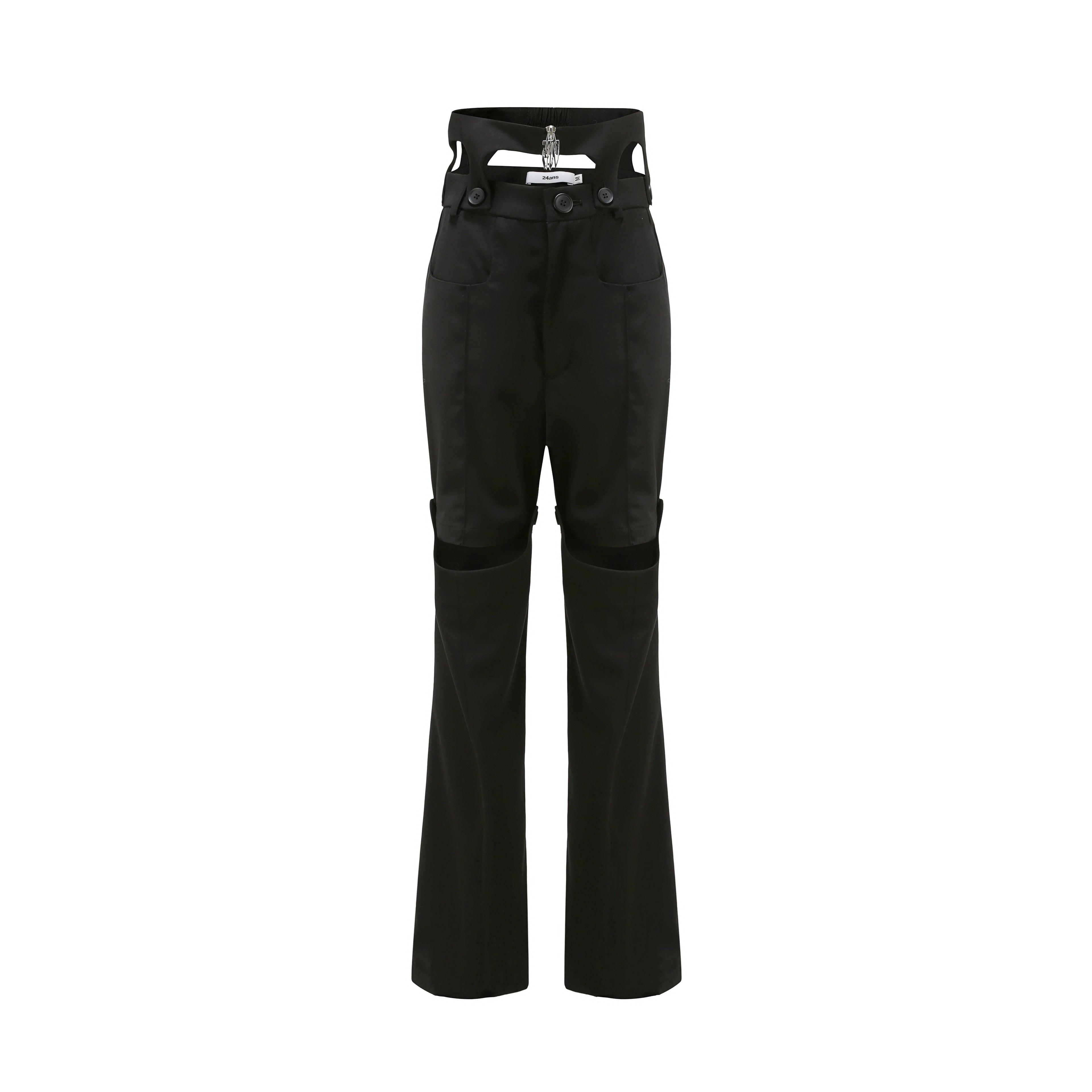 24ans Double Cut Leather Pants Spring 2024 MISSTT