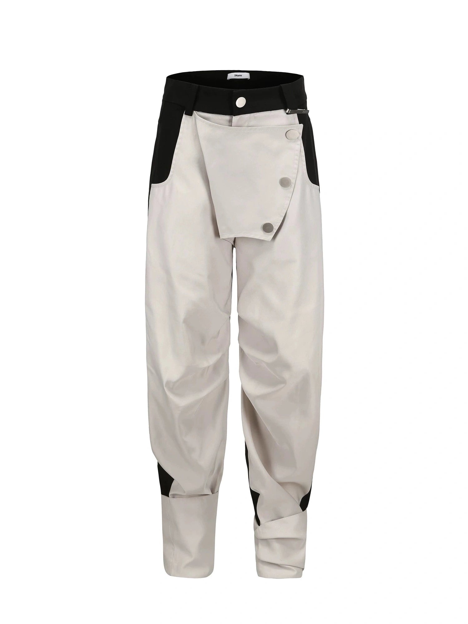 Double Stitch Colorblock Boot Cut Pantalettes 2024 Autumn