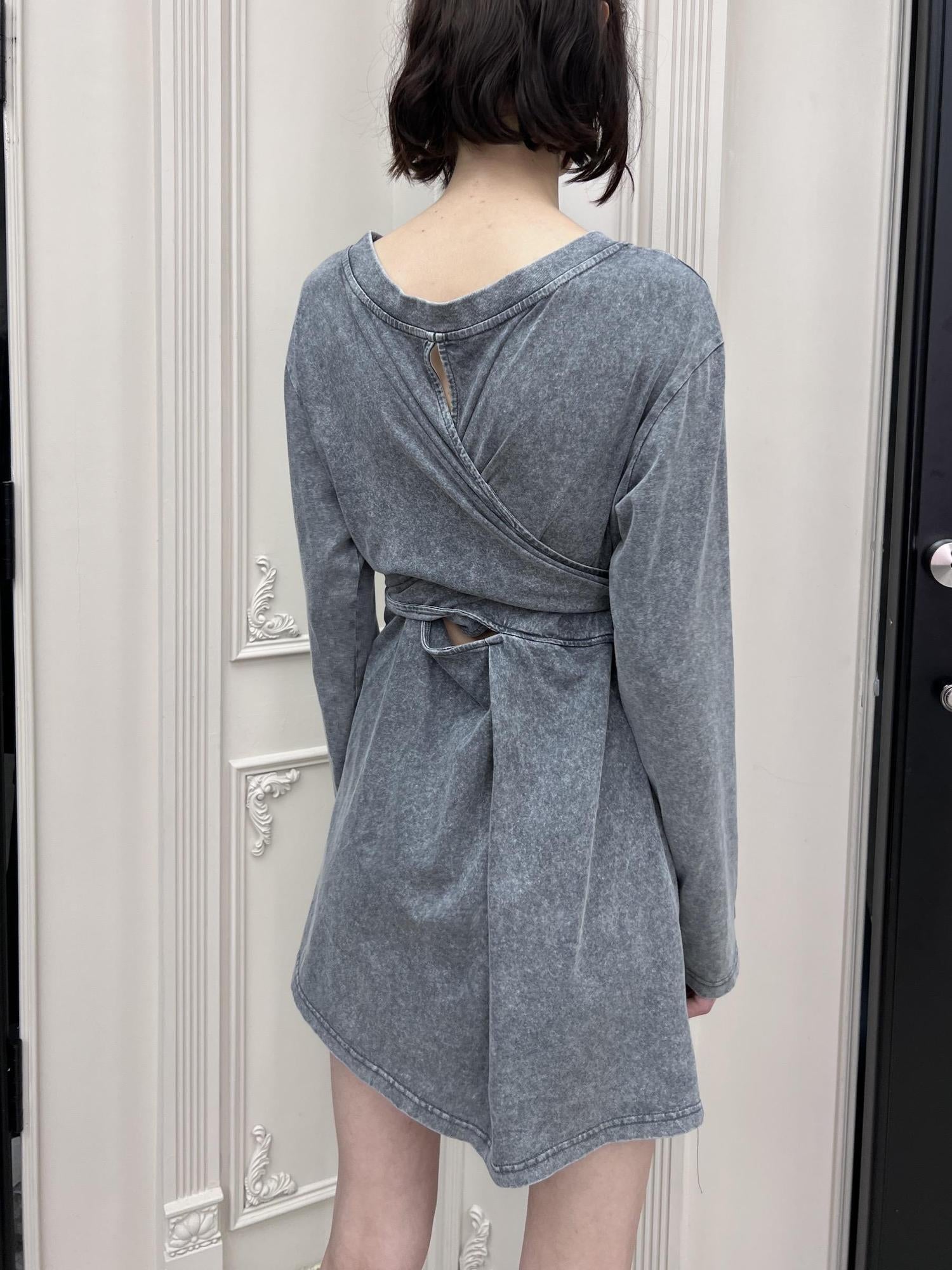 24ans Double Tie Front Hoodie