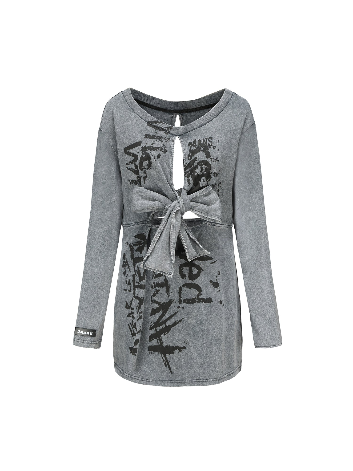 24ans Double Tie Front Hoodie MISSTT