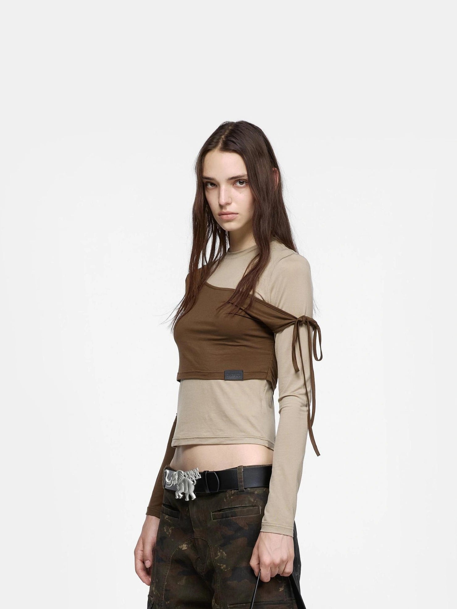 Elephant Emblem Metal Belt Belt