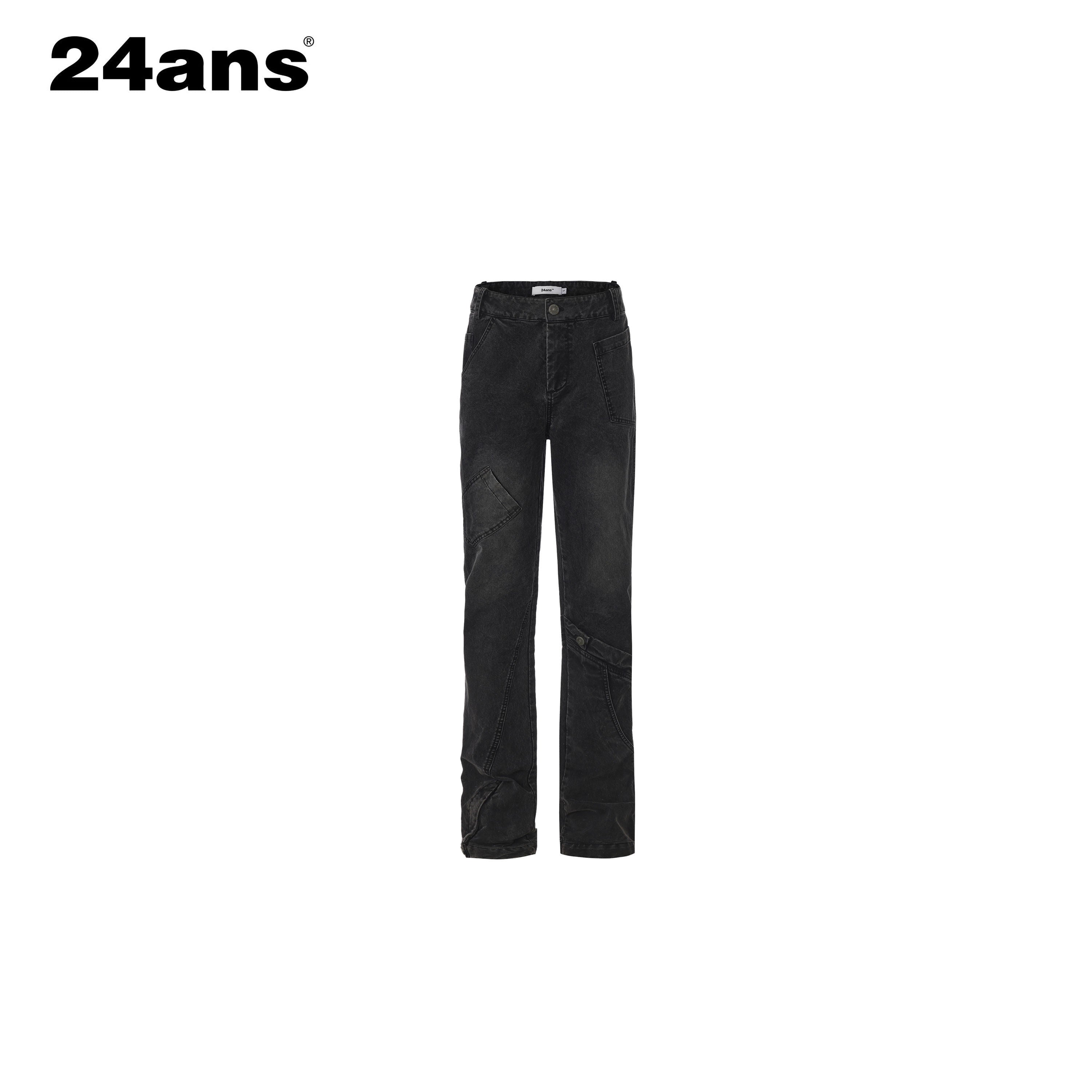 24ans_Enzyme_Stonewash_Frayed_Hem_Zipper_High_Waist_Women&