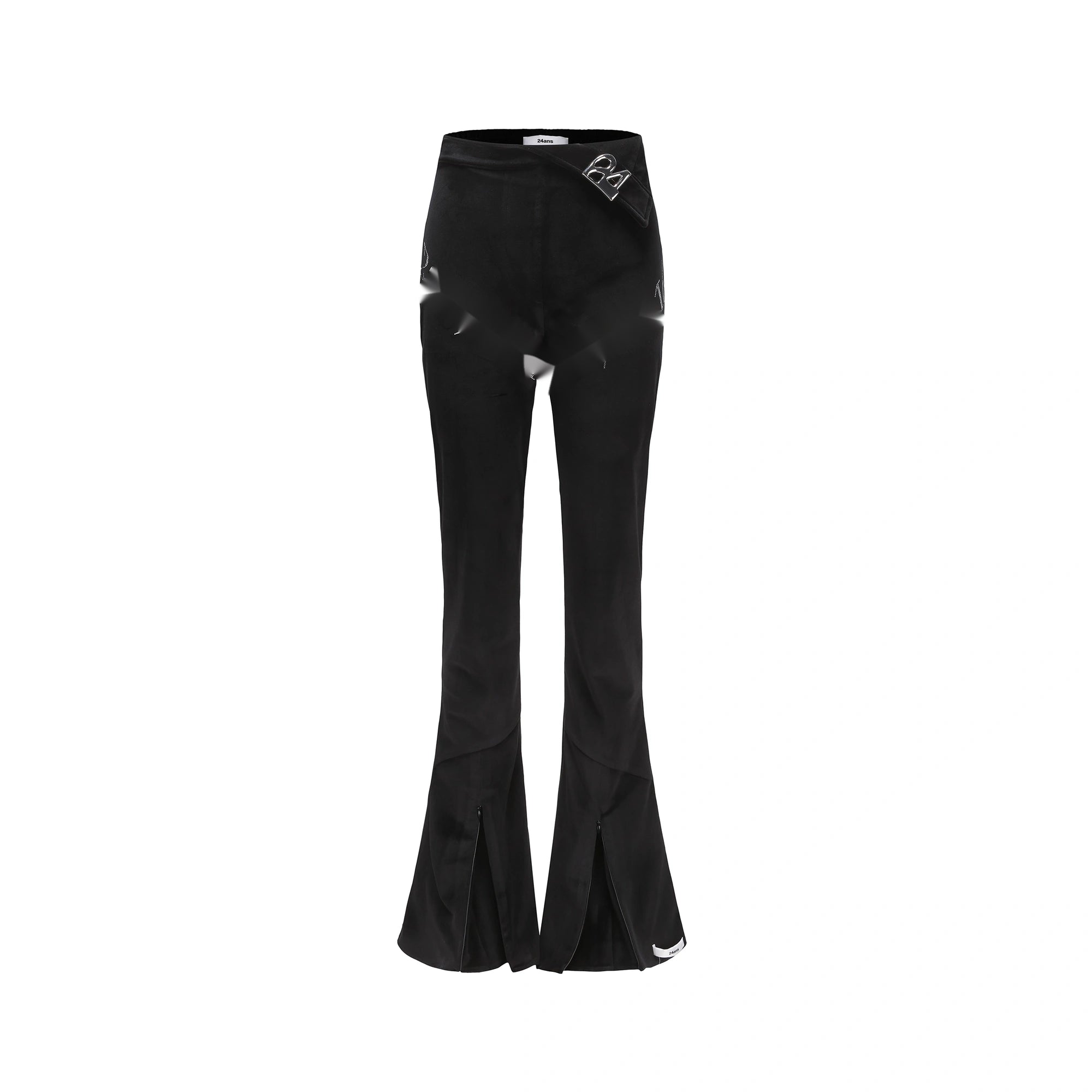 24ans_Exclusive_Velvet_Suit_Set_2024_Spring_V-neck_T-shirt_Long_Sleeve_MISSTT