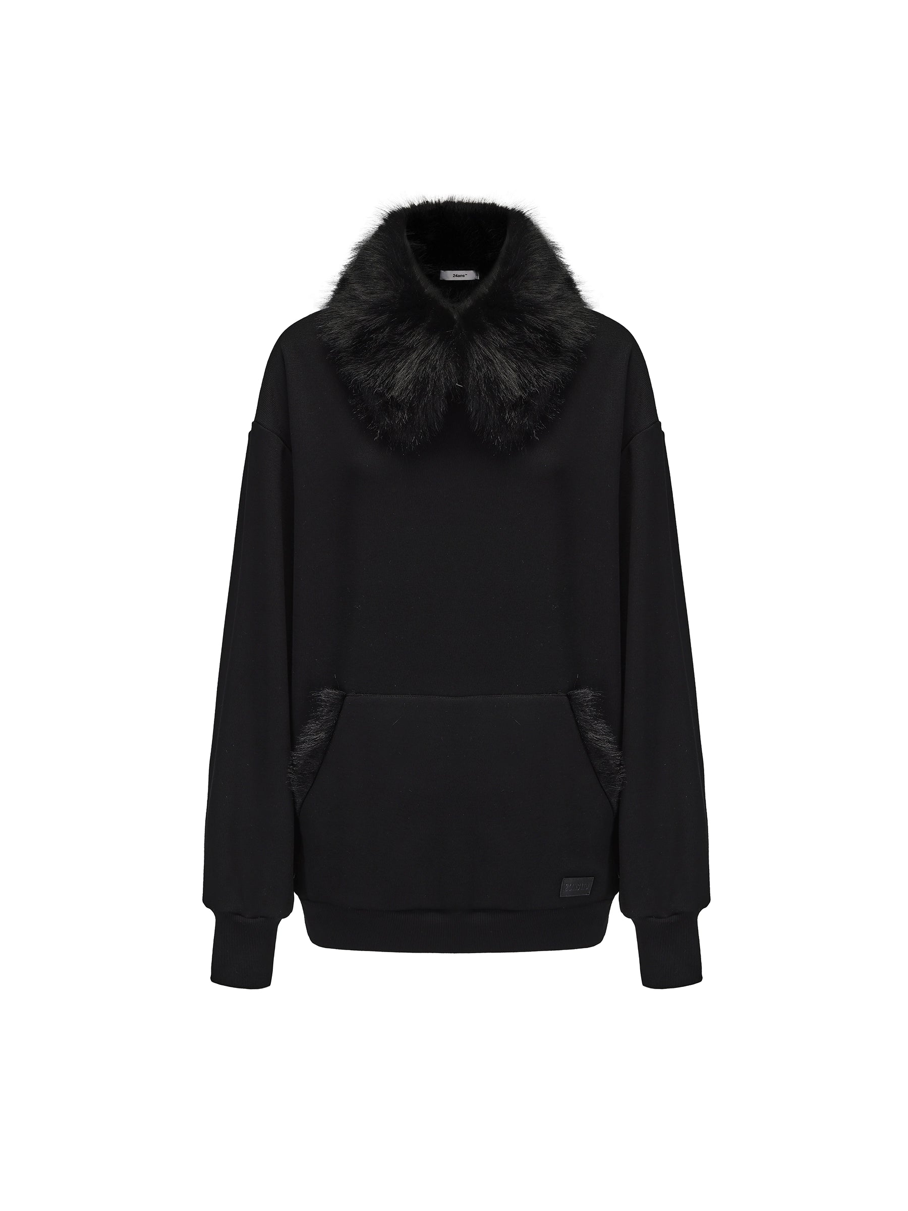 24ans_Faux_Fox_Fur_Lined_Thin_Fleece_High_Neck_Women_Sweatshirt_MISSTT