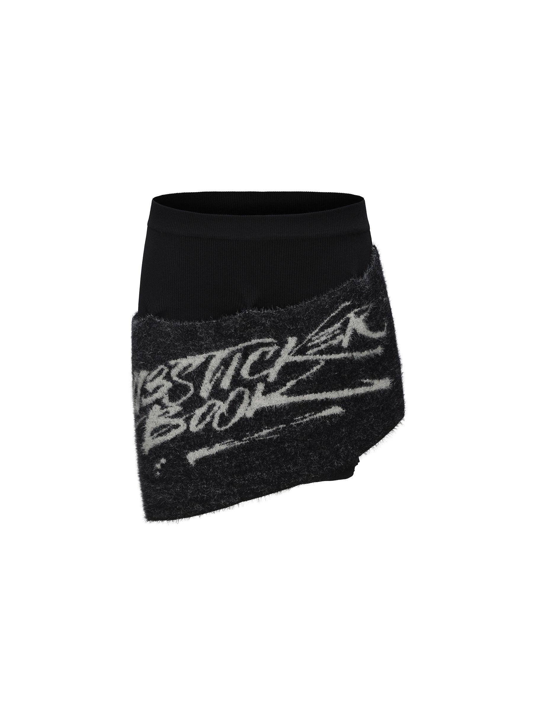 24ans Faux Two Piece Knit Set With Fleece Lining V-Neck T-Shirt Long Sleeve MISSTT