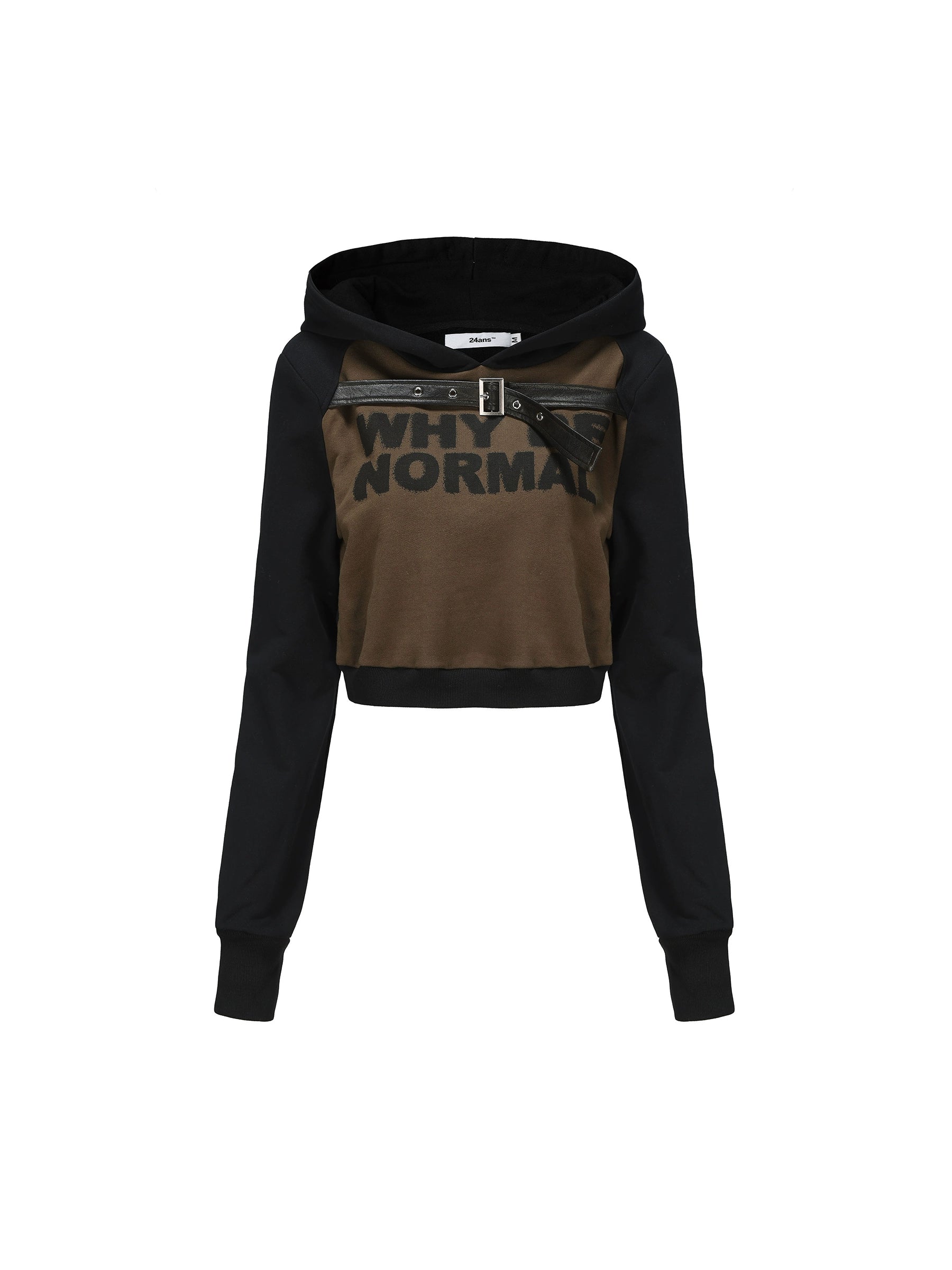 24ans_High_Waist_Short_Black_Hooded_Sweatshirt_MISSTT