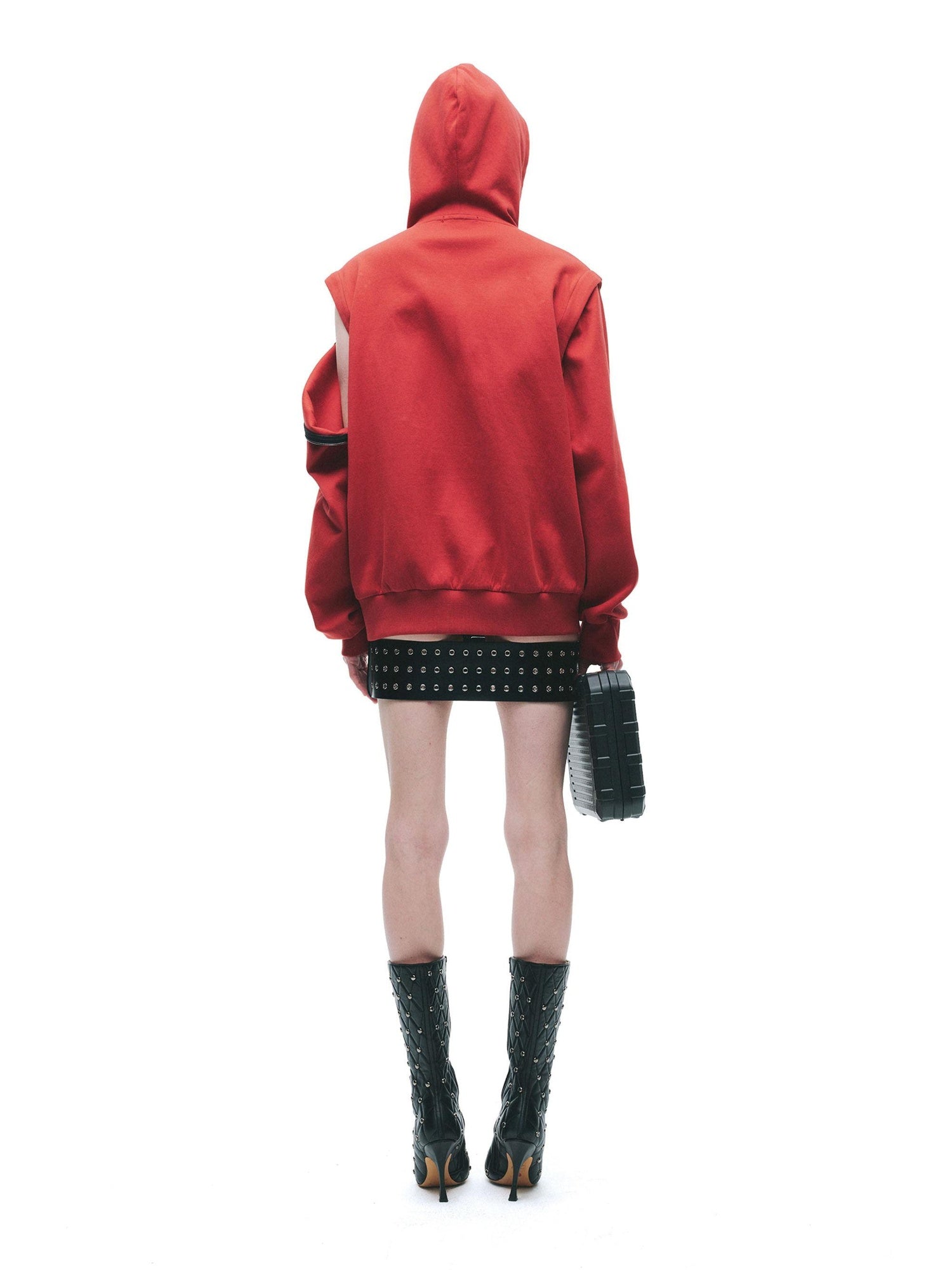 24ans Lightweight Hooded Loose Fit Zip Pullover Unisex Letter Print Sweatshirts