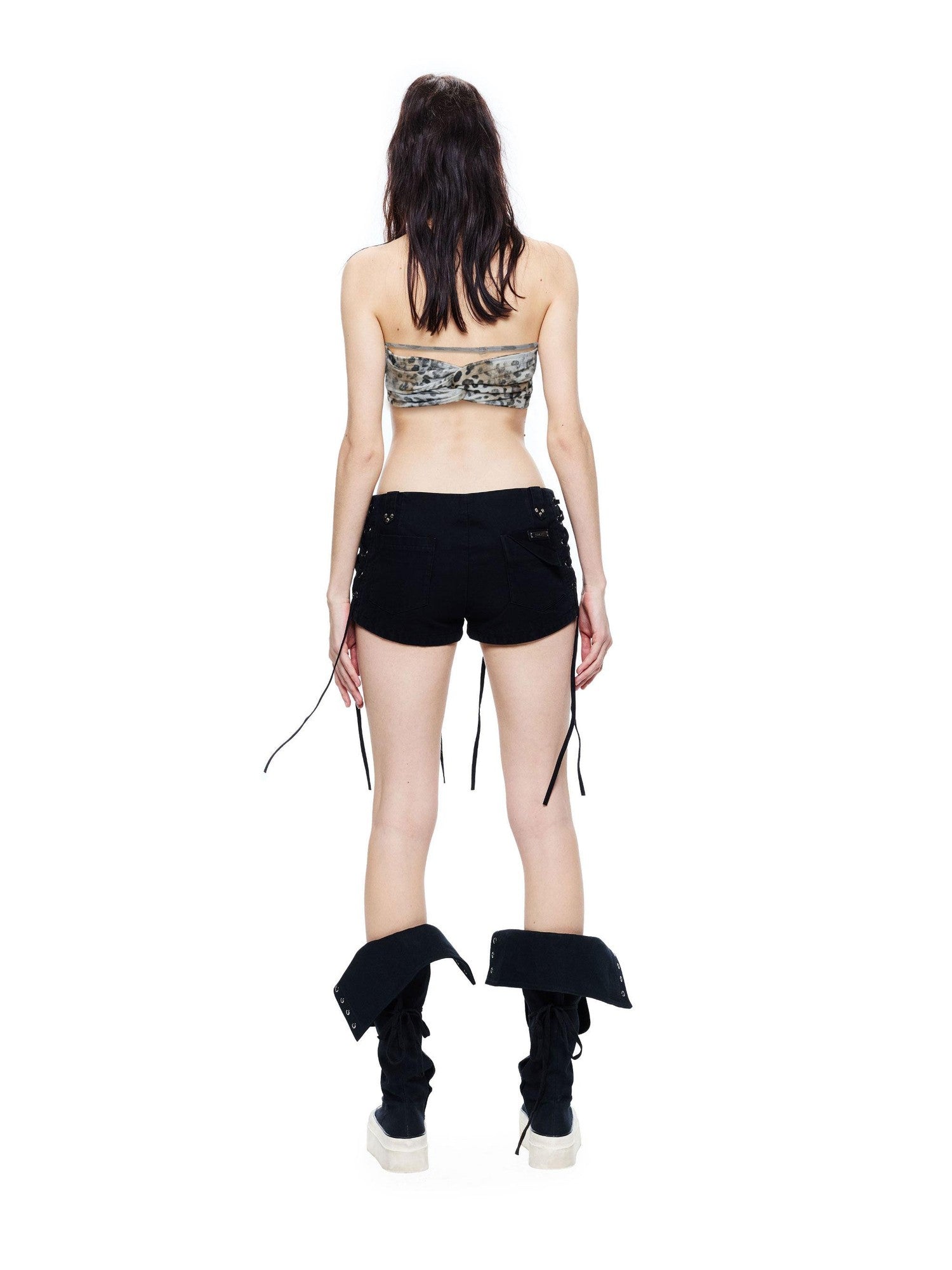 24ans Mottled Gradient Punk Figure Eight Buckle Women&
