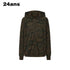 24ans Oversize Zip Up Hoodie With Leopard Camo Rhinestone MISSTT