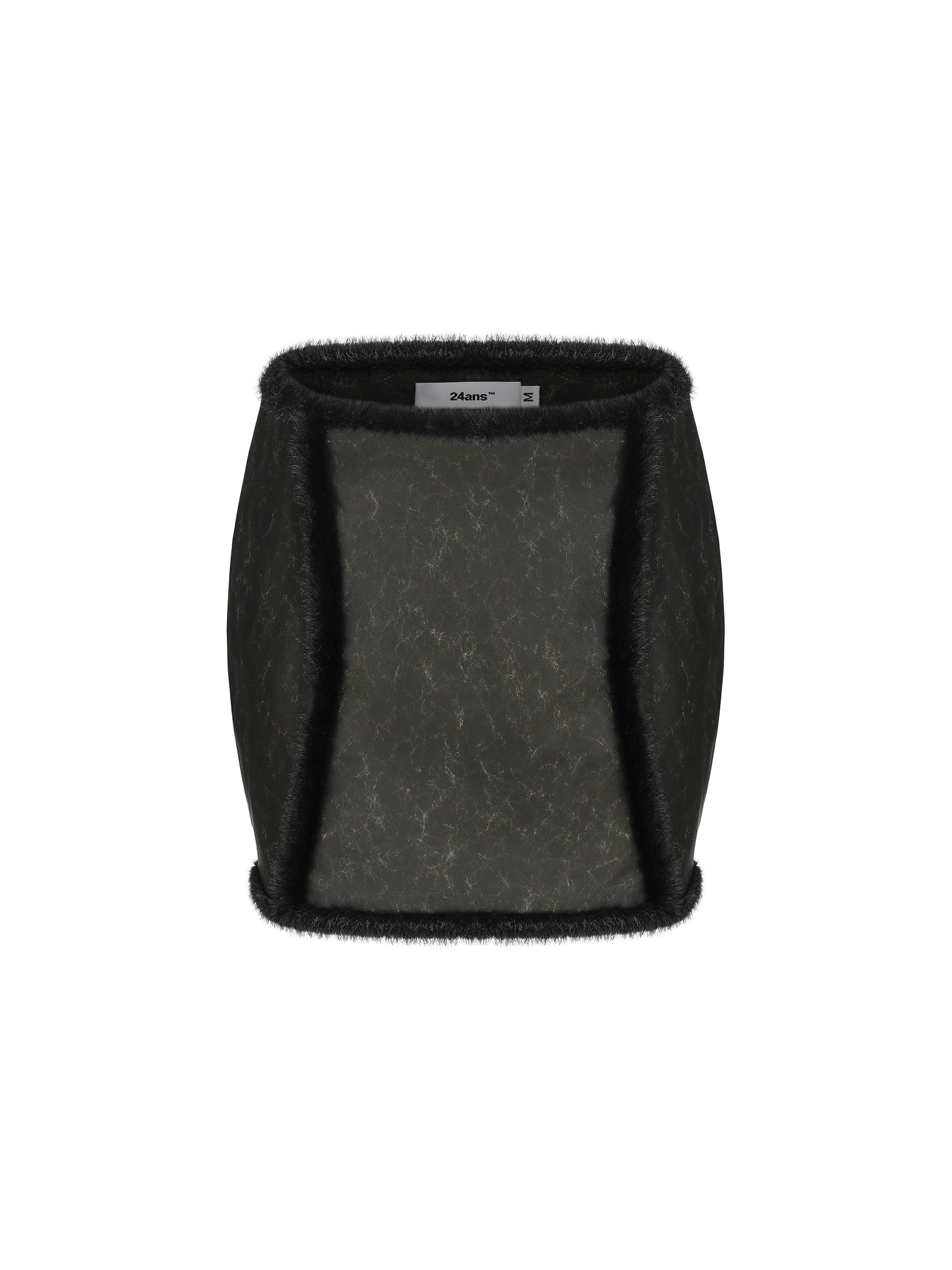 24ans PU Blend Cut Out Halter Top and Skirt Set MISSTT