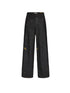 24ans Printed Fold Over Jeans With Splatter Detail MISSTT