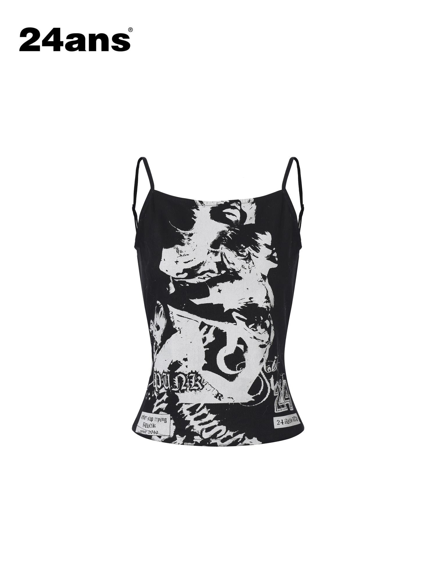 24ans Punk Grunge Distressed Back Cutout Sculpted Tailoring Women&