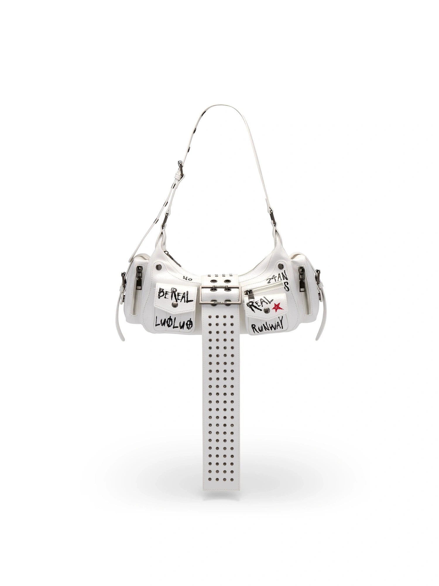 Rebellious Consort Graffiti Print Handbag