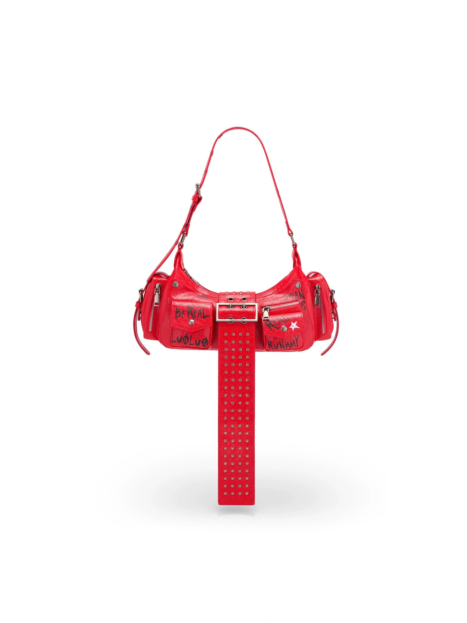 Rebellious Consort Graffiti Print Handbag