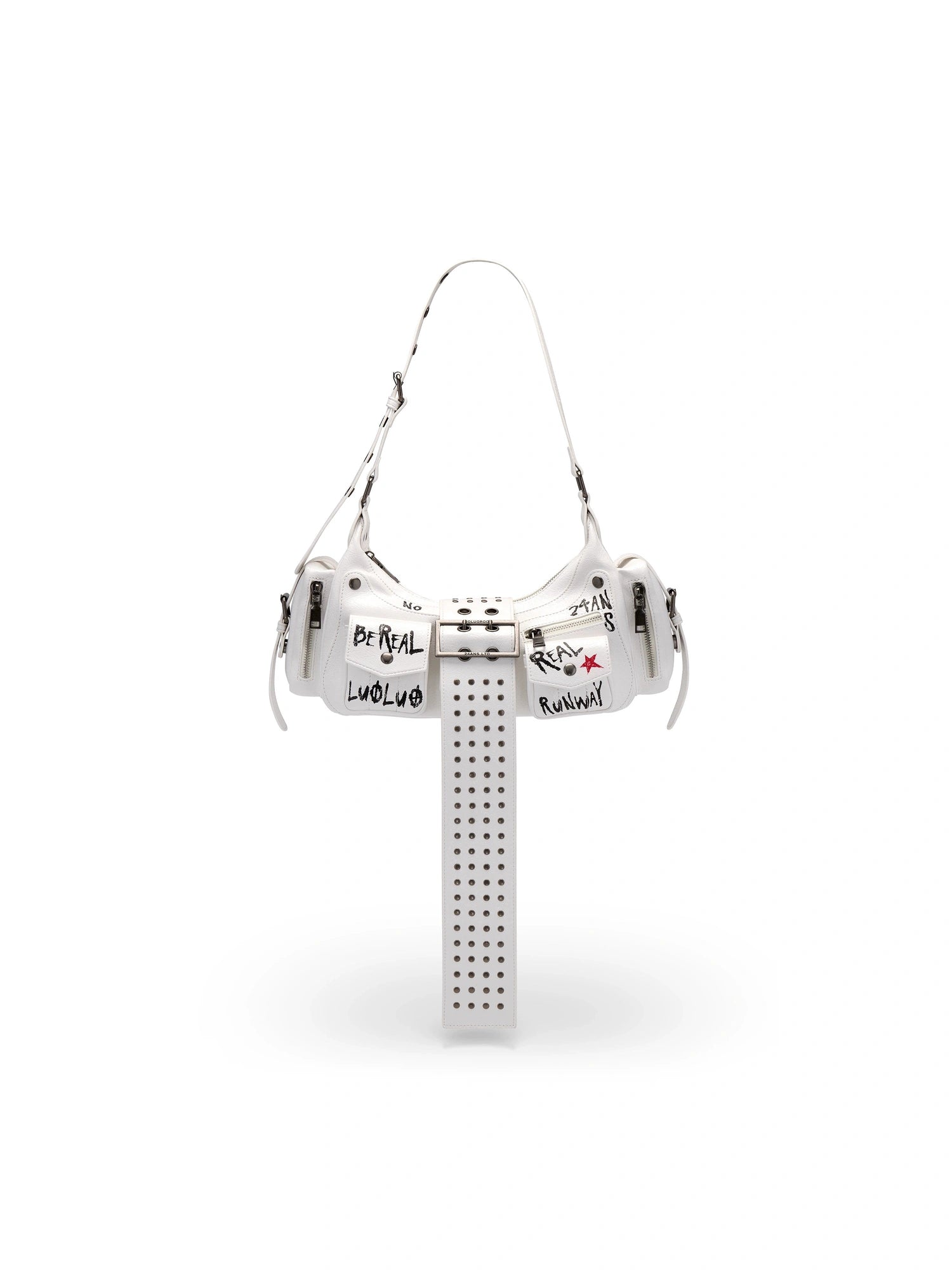 Rebellious Consort Graffiti Print Handbag