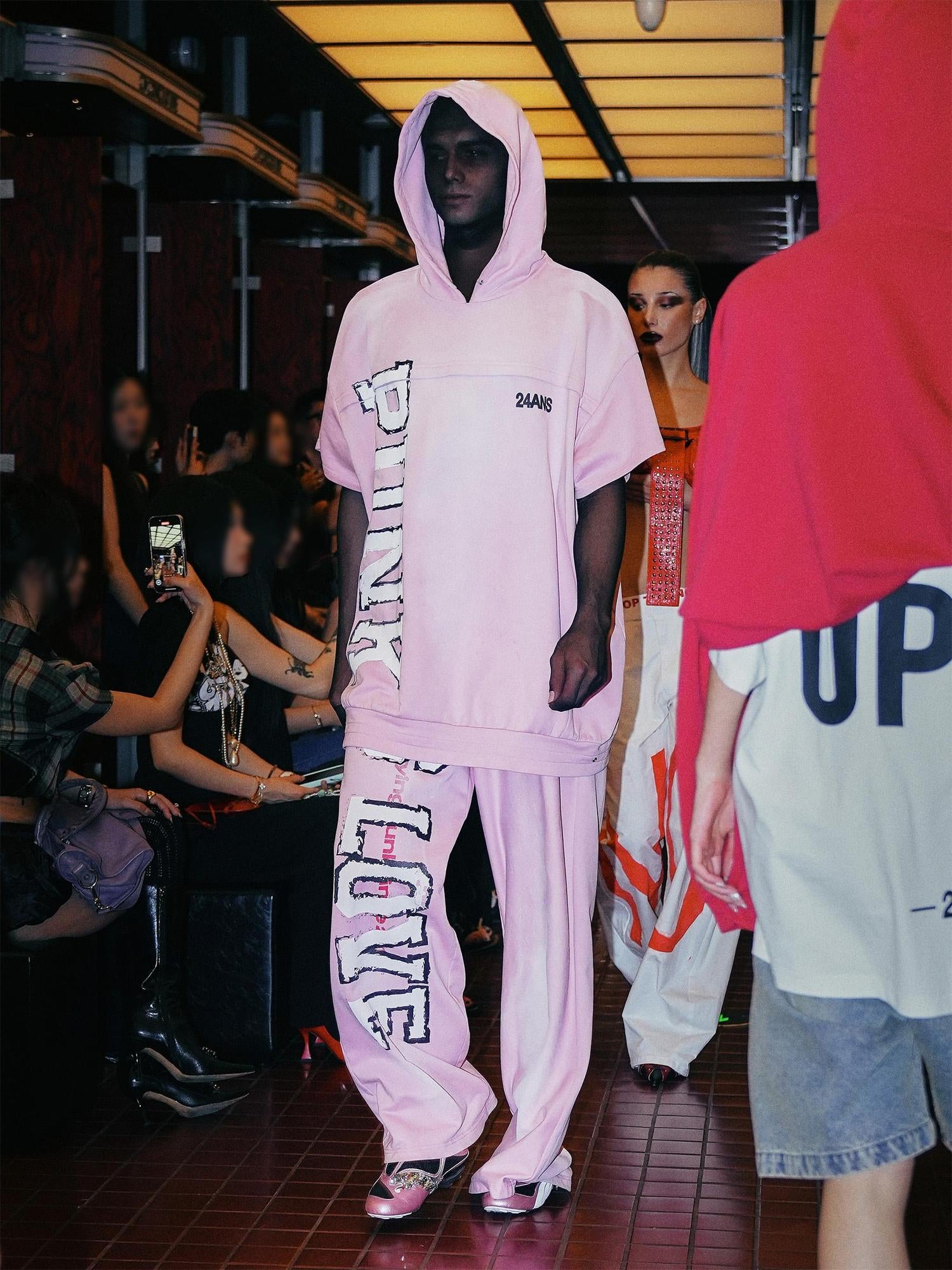 24ans Runway 2025 Summer Hoodie And Pants Set