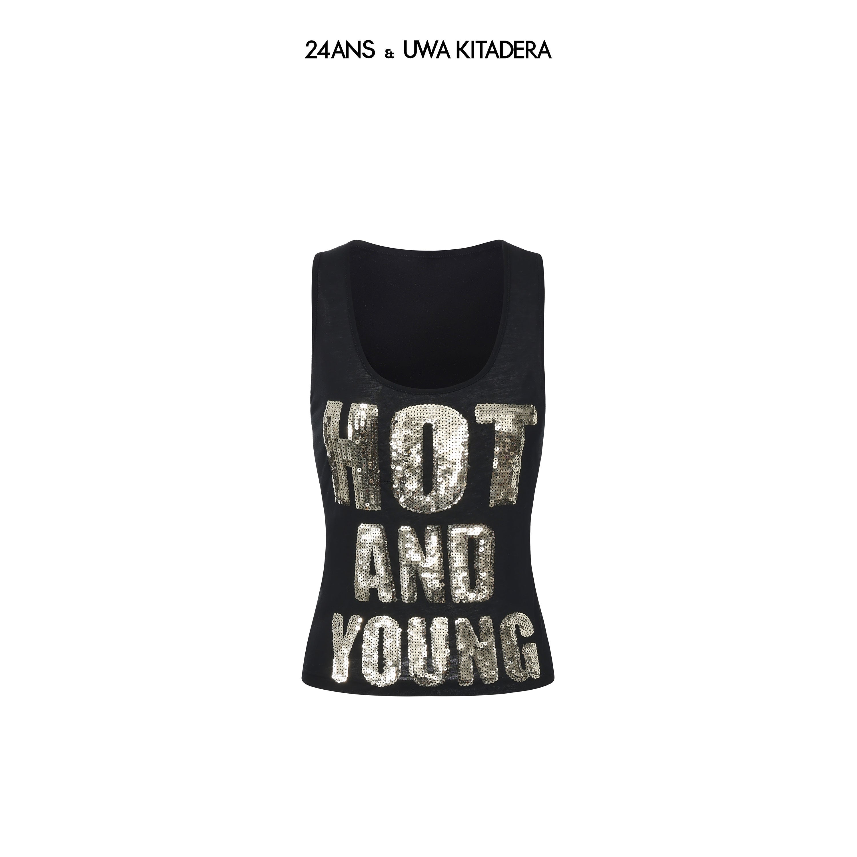 24ans_Sequined_Embroidered_Letter_And_Figure_Women&