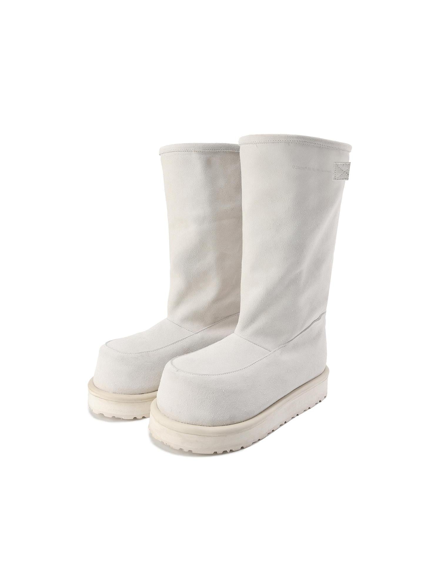 24ans Snow Boots With Cuff Wrap 5cm Heel Genuine Suede 450g Plush Lining