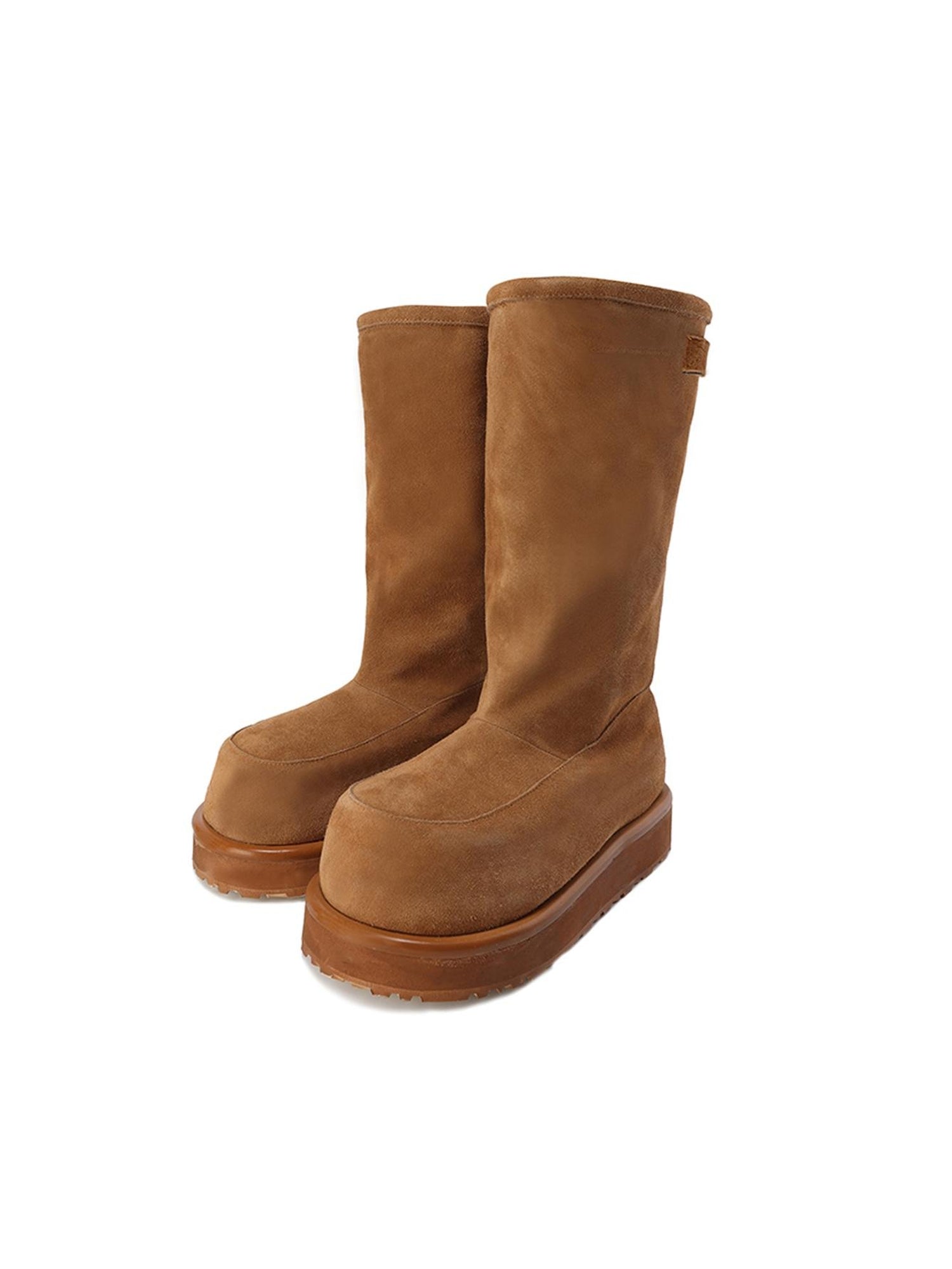 24ans Snow Boots With Cuff Wrap 5cm Heel Genuine Suede 450g Plush Lining