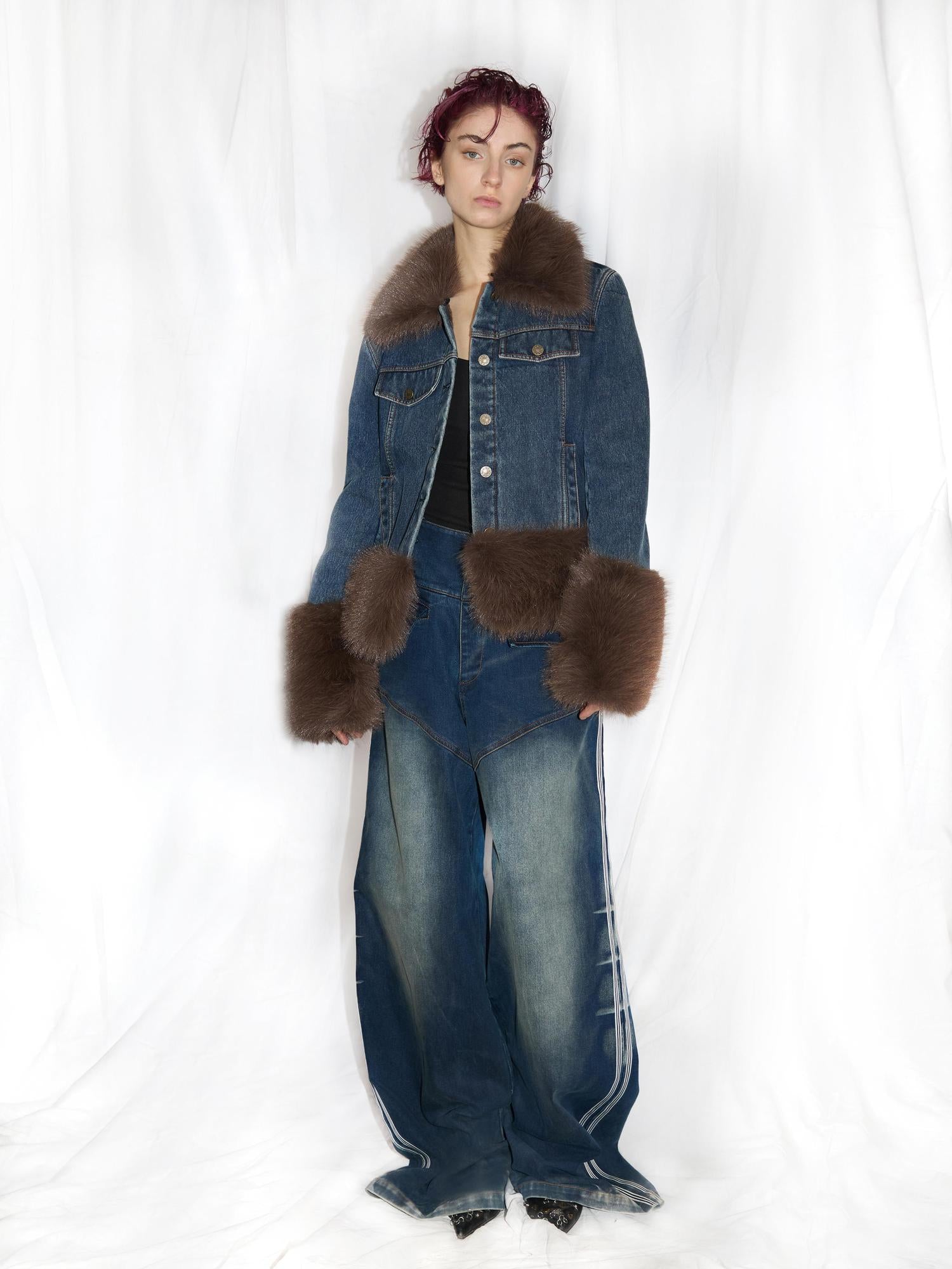 24ans Stretch Washed Denim Jeans With Tencel Blend