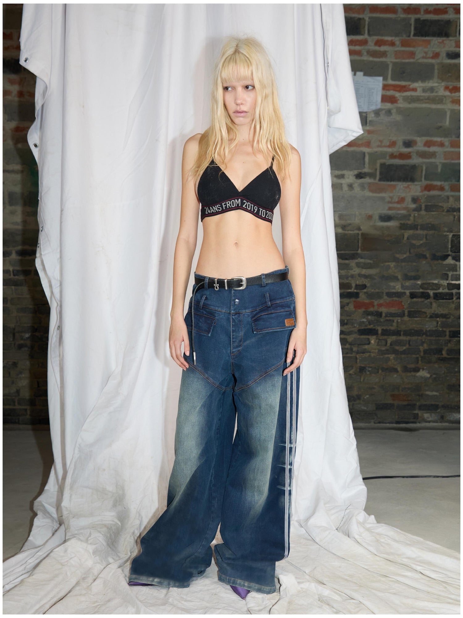 24ans Stretch Washed Denim Jeans With Tencel Blend