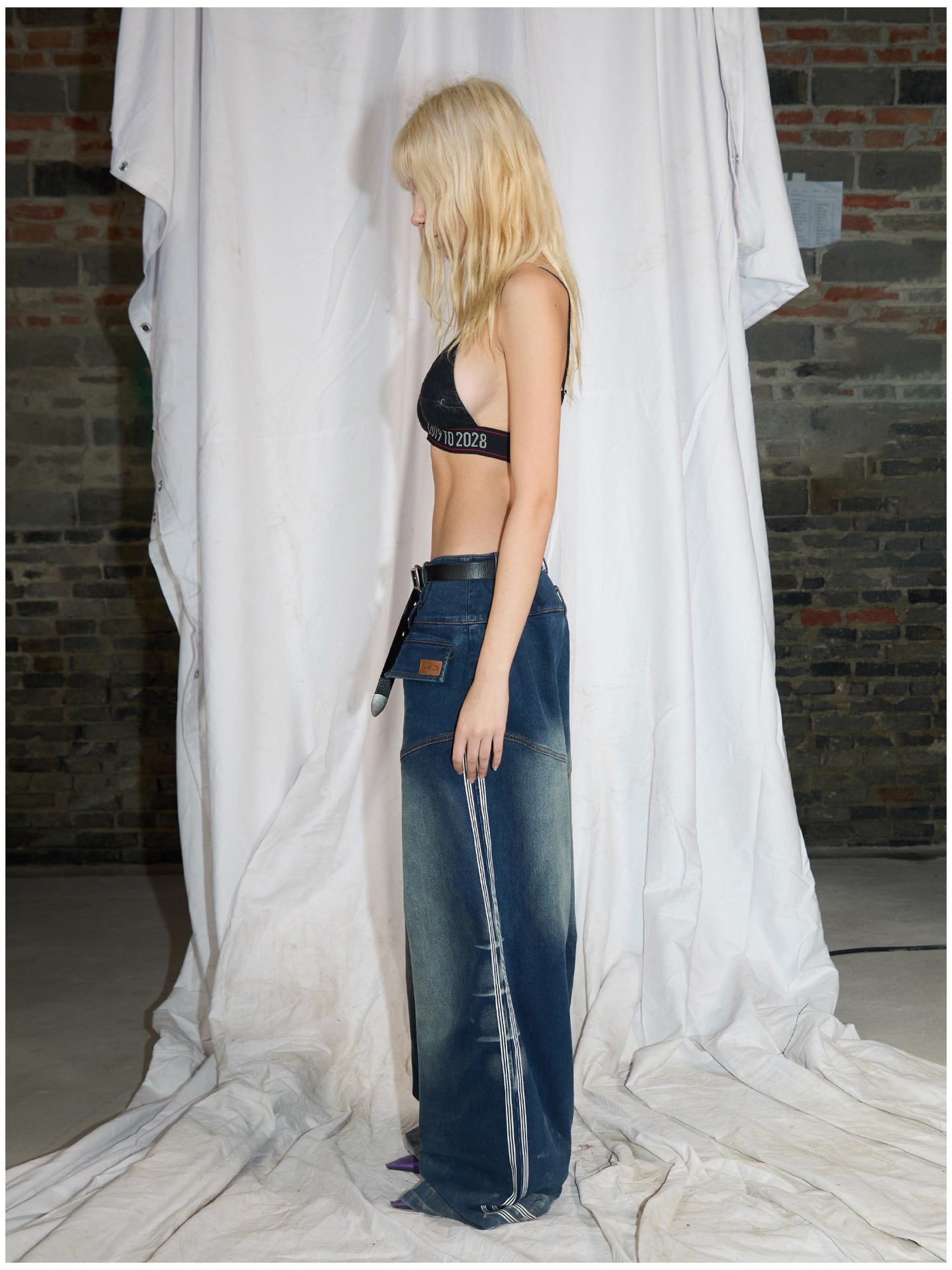 24ans Stretch Washed Denim Jeans With Tencel Blend