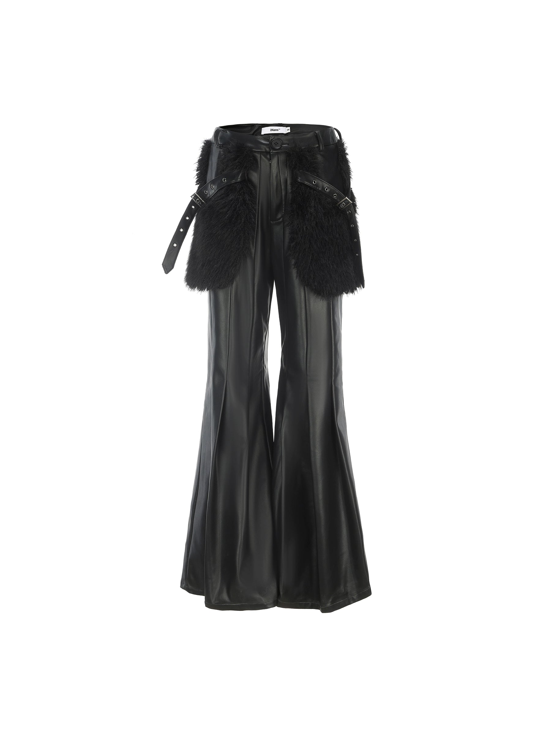 24ans_Suede_Flared_Trousers_With_Multi_Pleat_Detailing_MISSTT