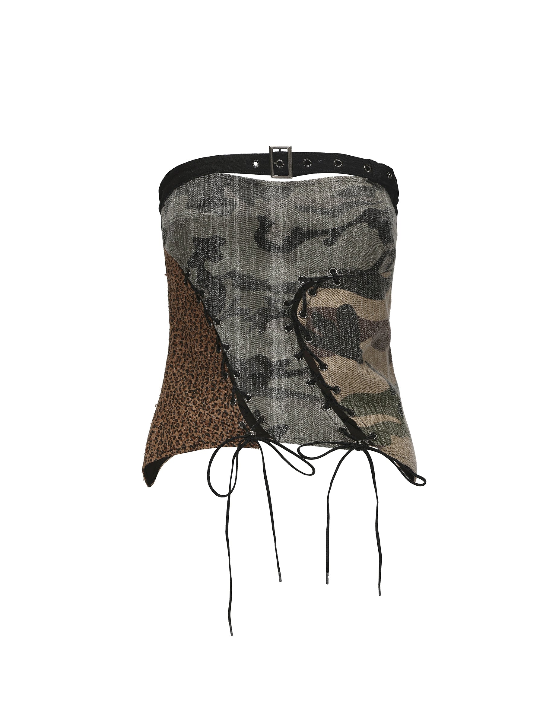 24ans Two Tone Corset Bustier Top MISSTT