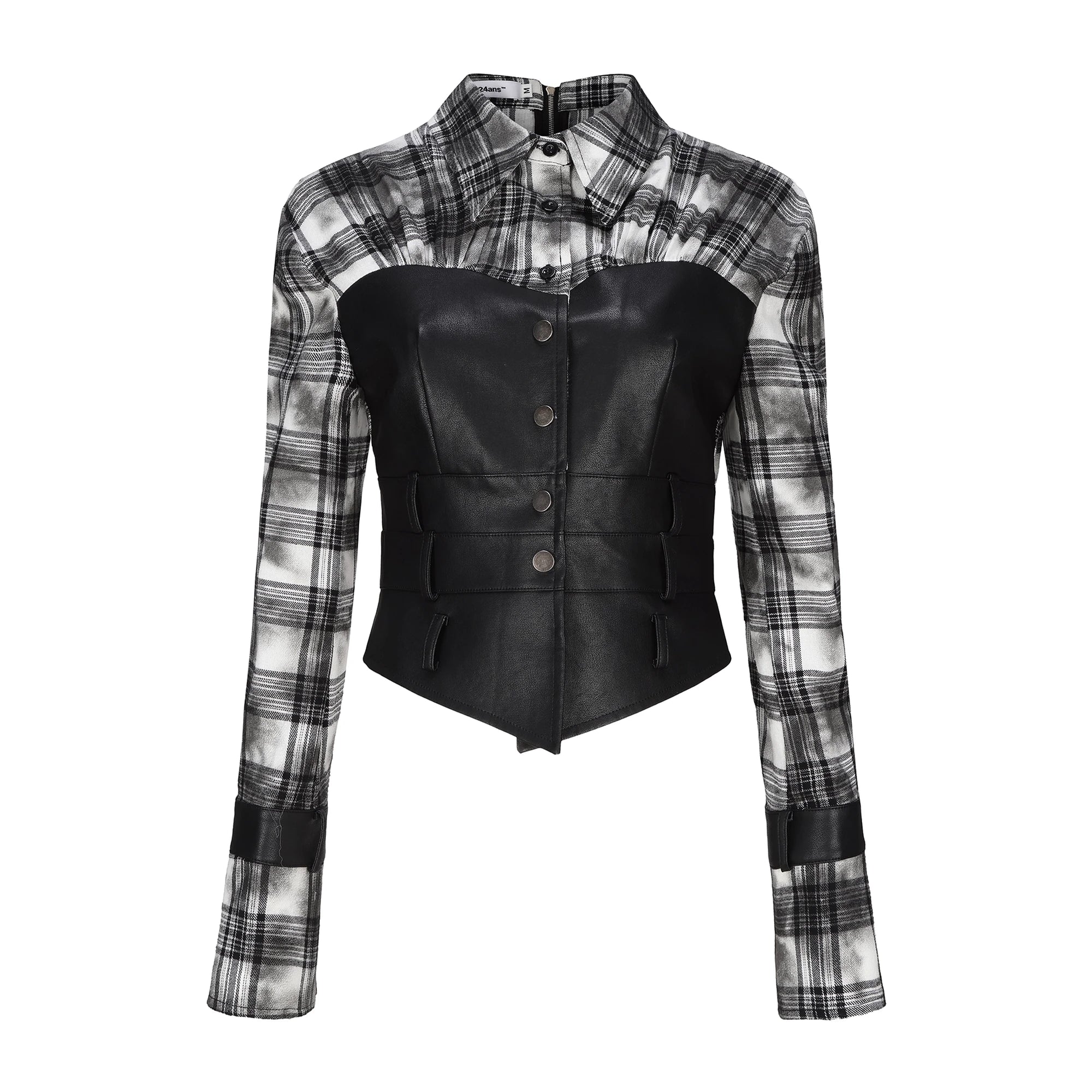 24ans_Two_Way_Off_Shoulder_Plaid_Crop_Shirt_MISSTT