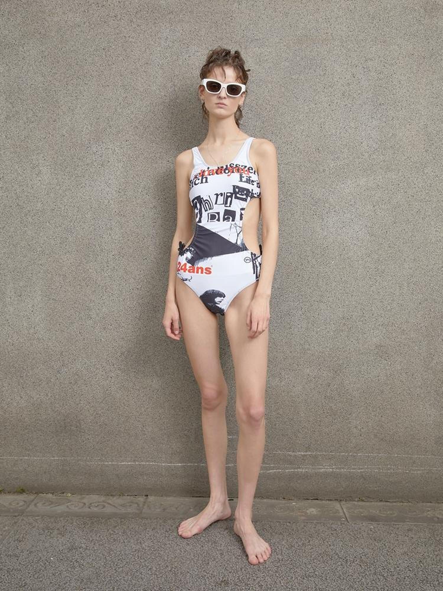 24ans Vacationing Floral Print Swimsuit