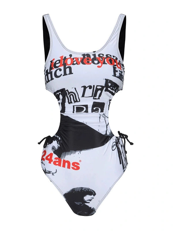 Vacationing Floral Print Swimsuit