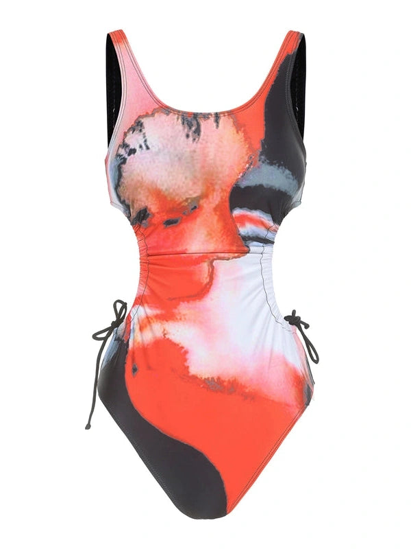 Vacationing Floral Print Swimsuit