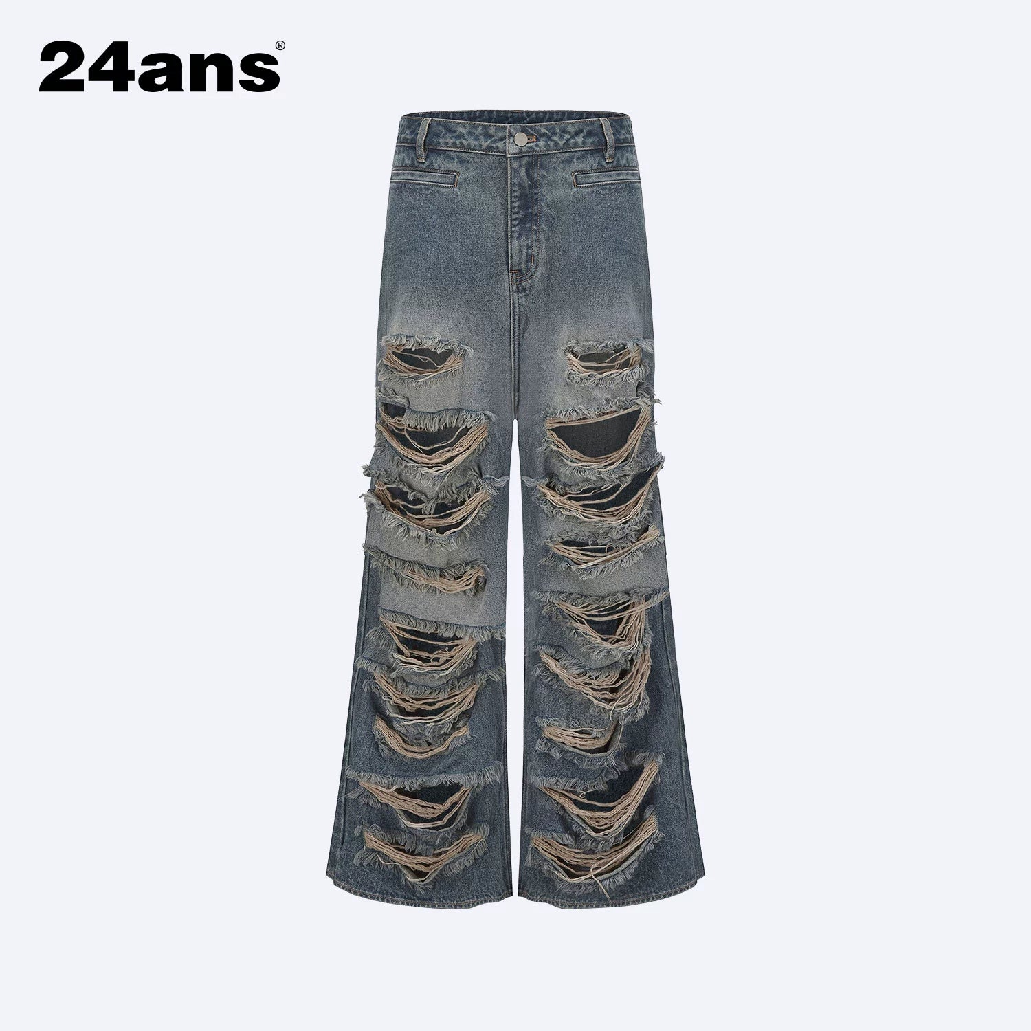 24ans_Vintage_Washed_Distressed_Ripped_Flared_Jeans_MISSTT