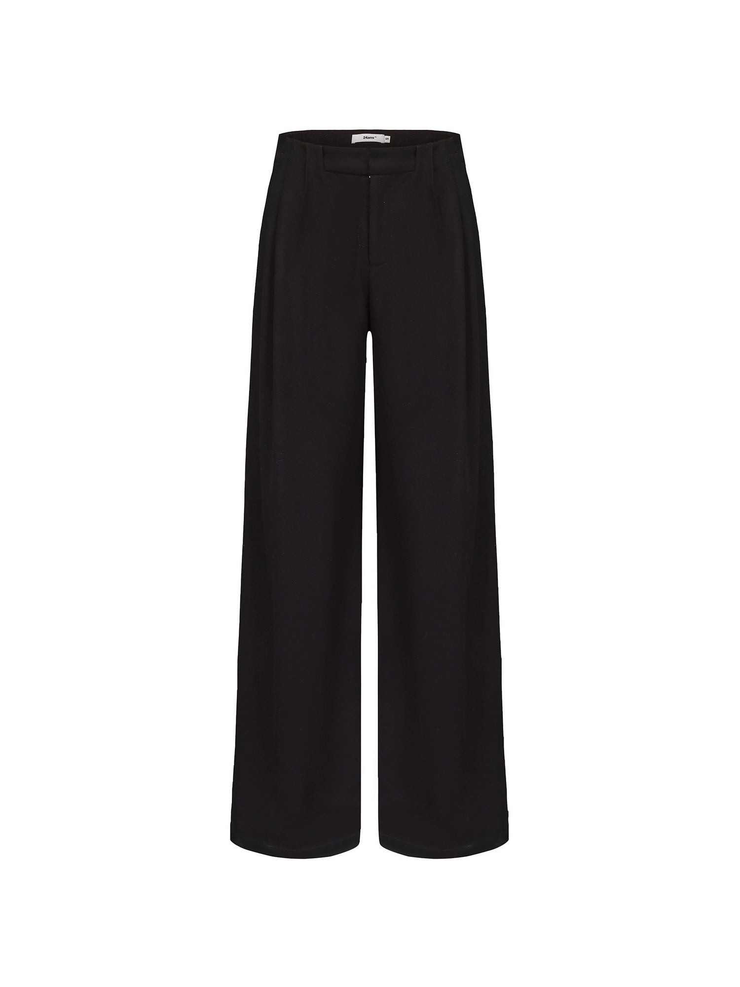 24ans Wrinkle Resistant Tapered Trousers with Flowy Silhouette MISSTT