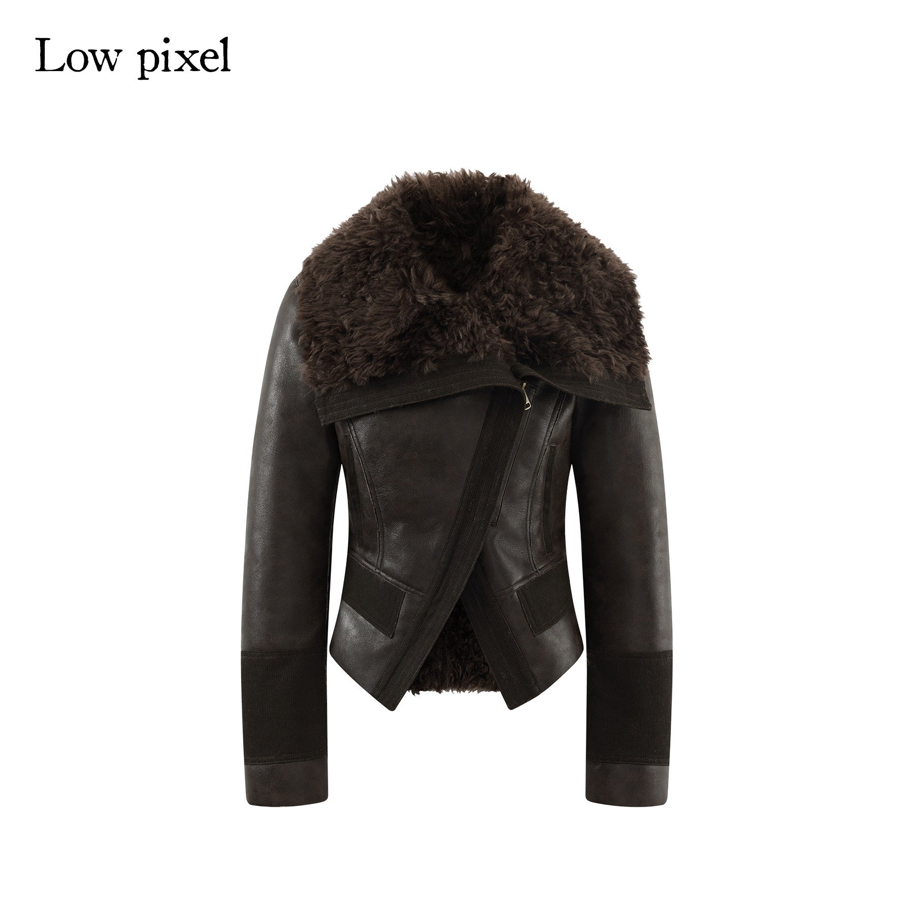 Low_pixel_Warm_Faux_Shearling_Waisted_Gothic_Short_Zip_Women_Coffee_Cropped_Jackets_MISSTT