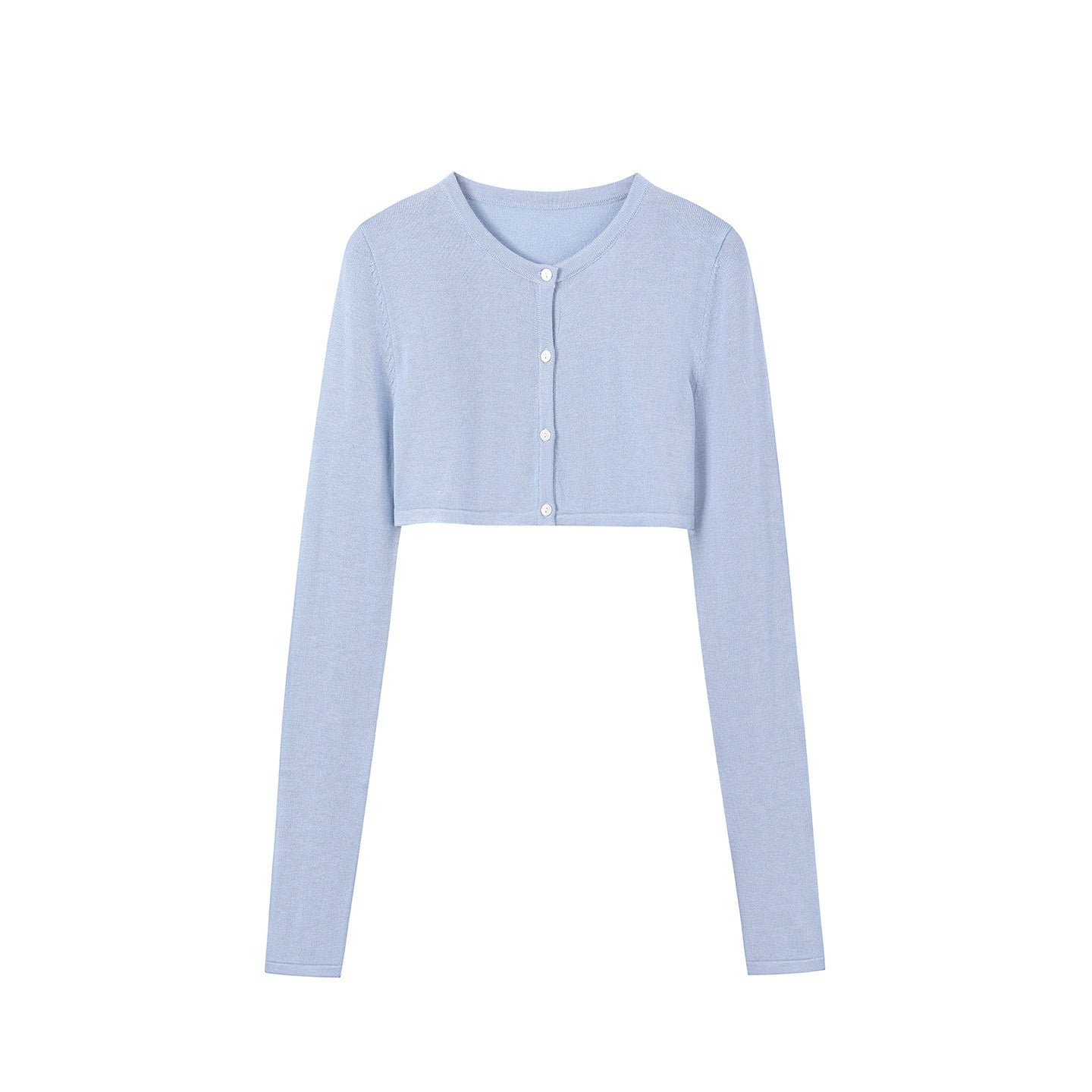 7Shiftin Striped Two Piece Cardigan And Camisole Casual Women Blue Long Sleeve T-Shirts