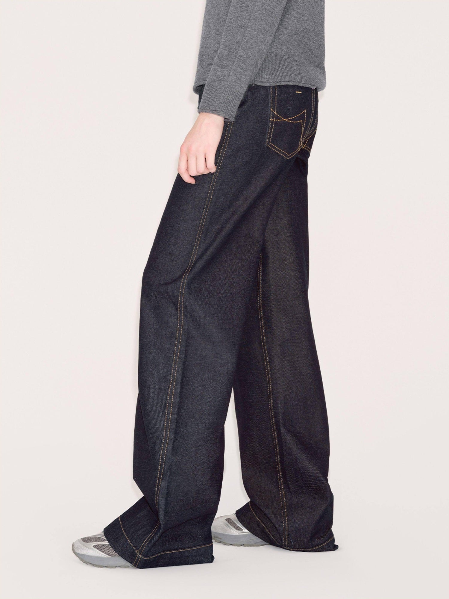 RUN TO THE FUTURE Vintage Low Waist Raw Denim No Stretch Zip Fly Women Straight Jeans