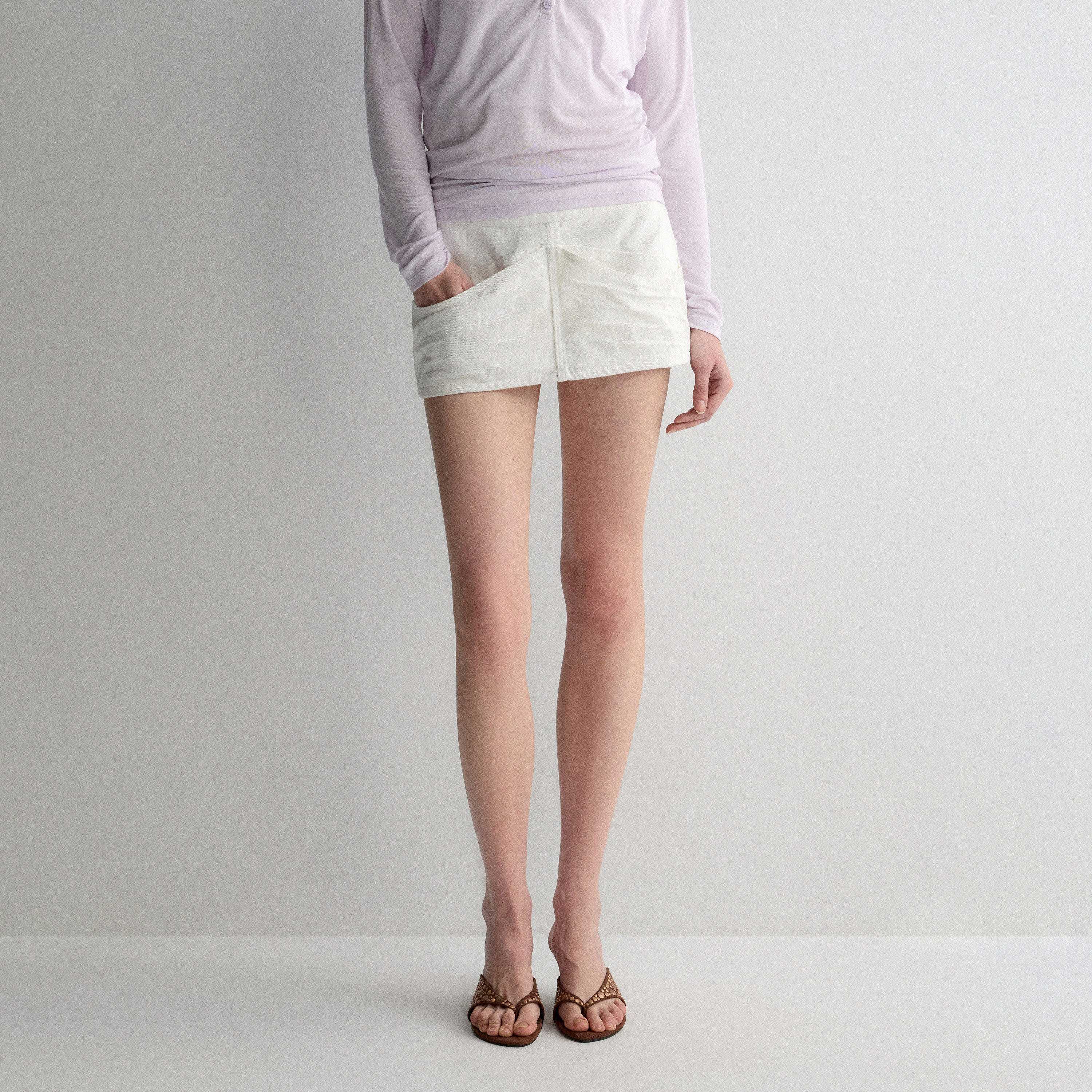 RUN_TO_THE_FUTURE_Washed_Cotton_Denim_Pocket_Minimalist_A_Line_Low_Waist_Mini_Skirts_MISSTT