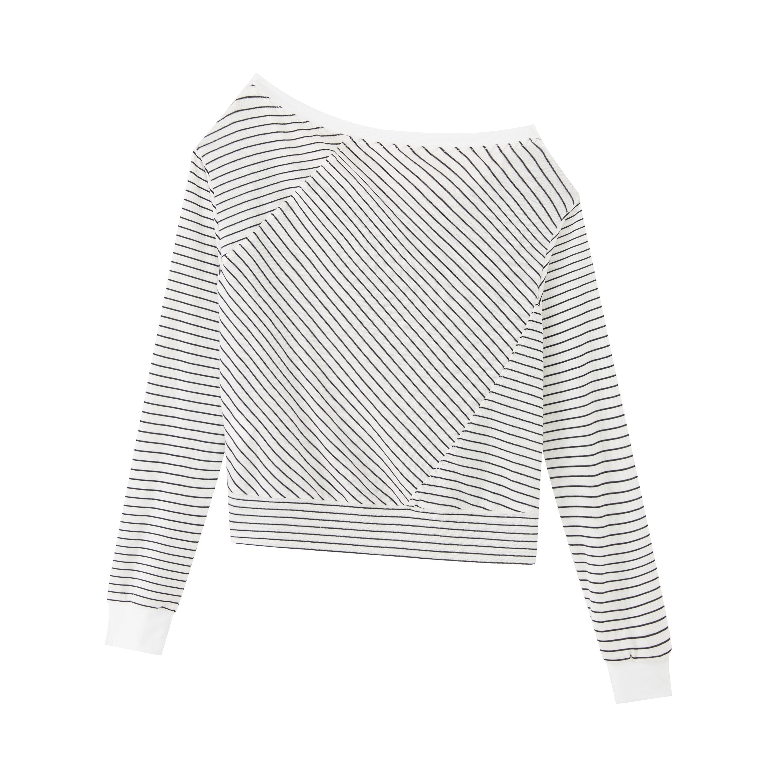 RUN_TO_THE_FUTURE_Lyocell_Wool_Blend_Loose_Fit_Slanted_Neck_Striped_Long_Sleeve_T-Shirts_MISSTT