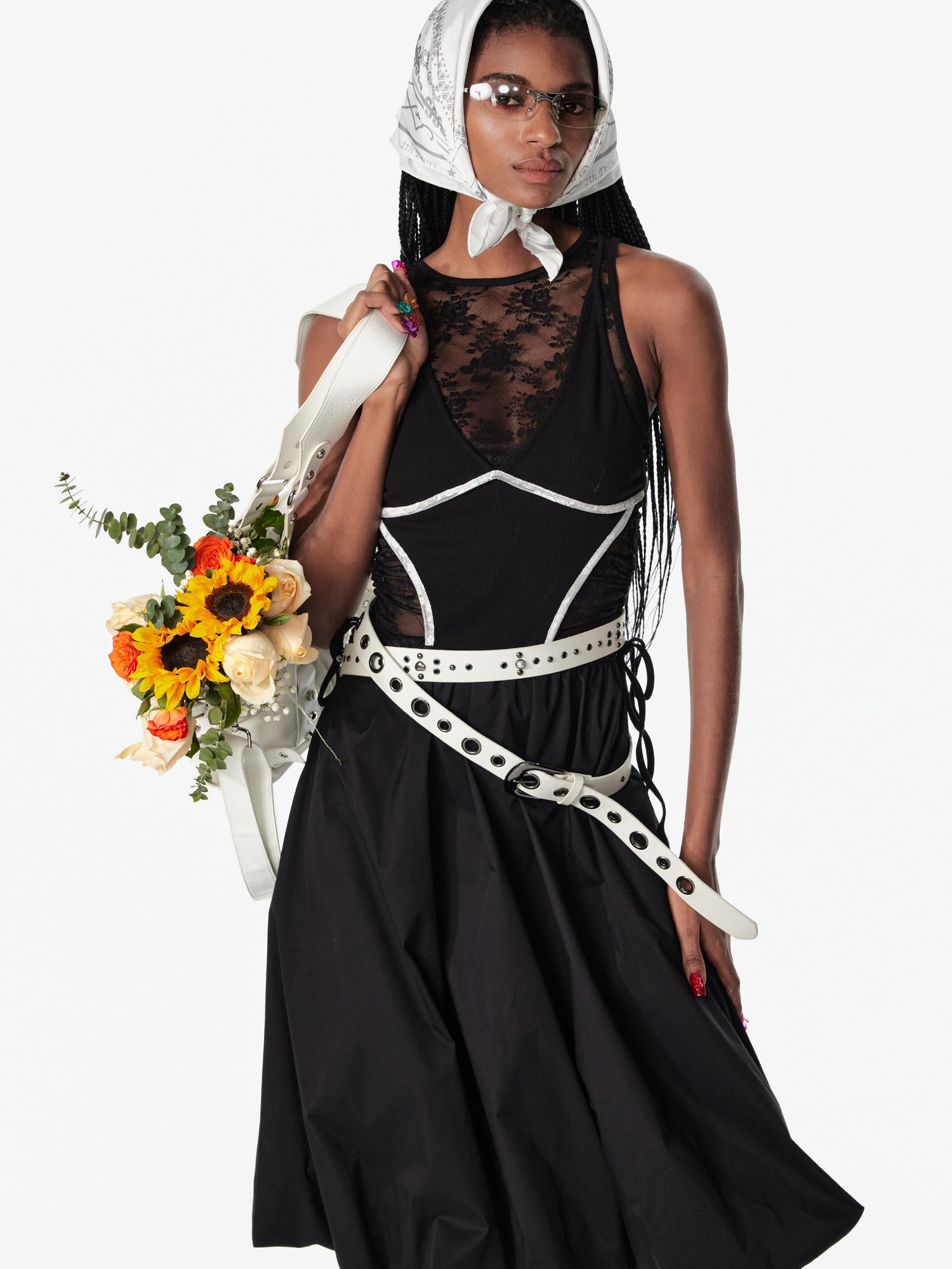 2th Desire Backless Mesh Cut Out Wrap Corset Black Dress