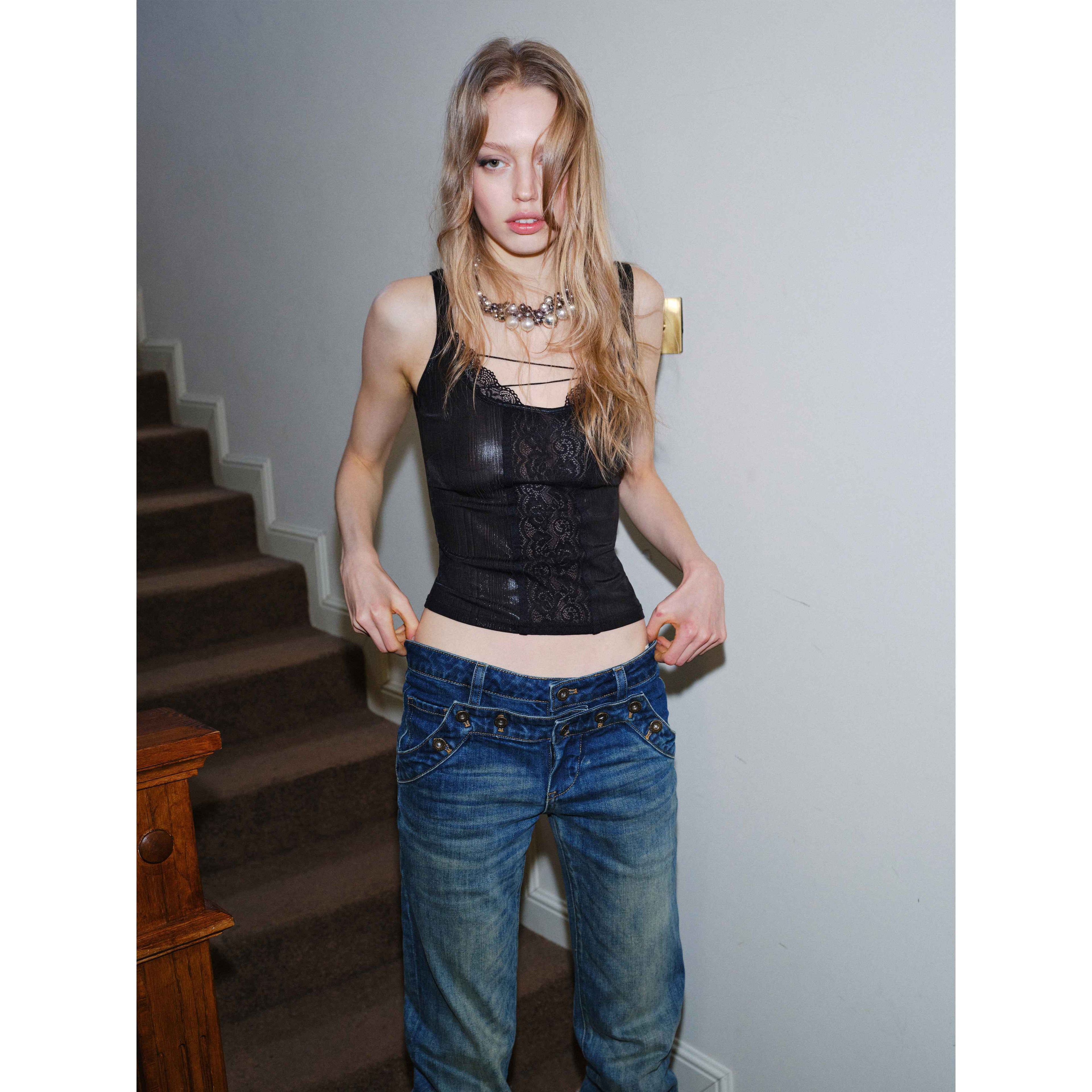 2th_Desire_Lace_Fitted_Square_Neck_Cropped_Cami_For_Women_Stretch_Tank_Tops_MISSTT